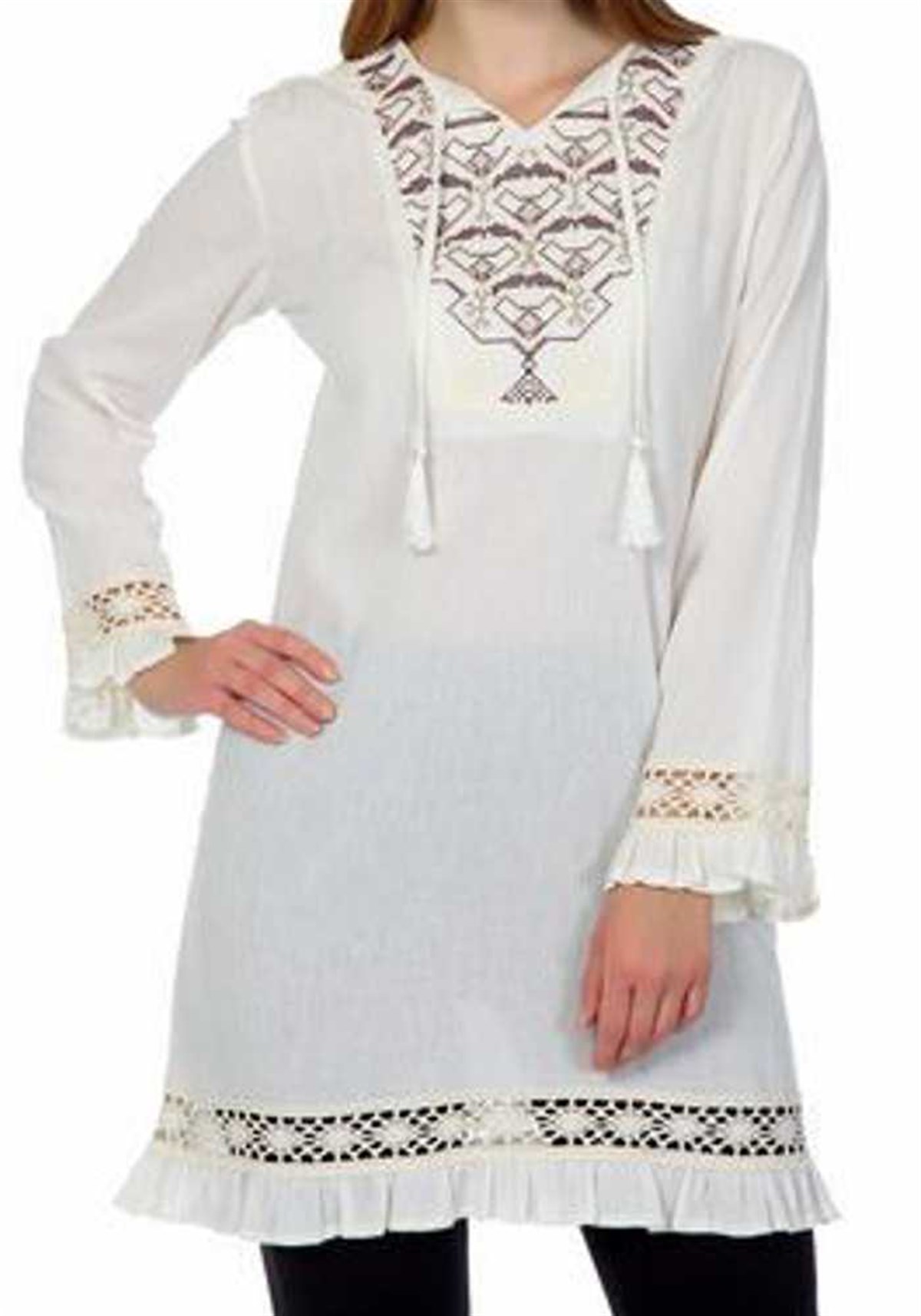 Eyfel Uzun Kol Tunik