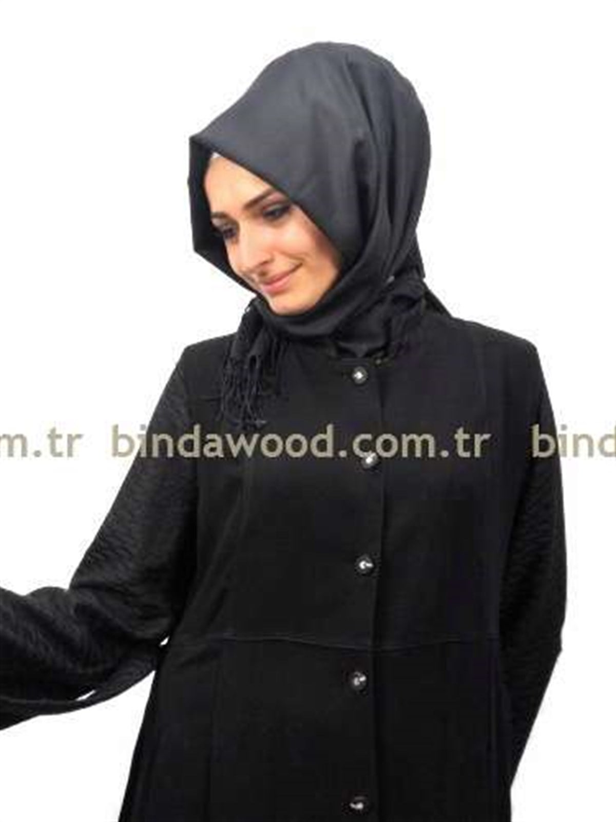 Ferace Kolları Dantelli Tesettür