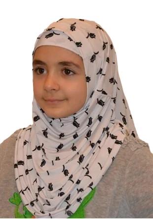 Firdevs Çocuk Pratik Eşarp Siyah Lale