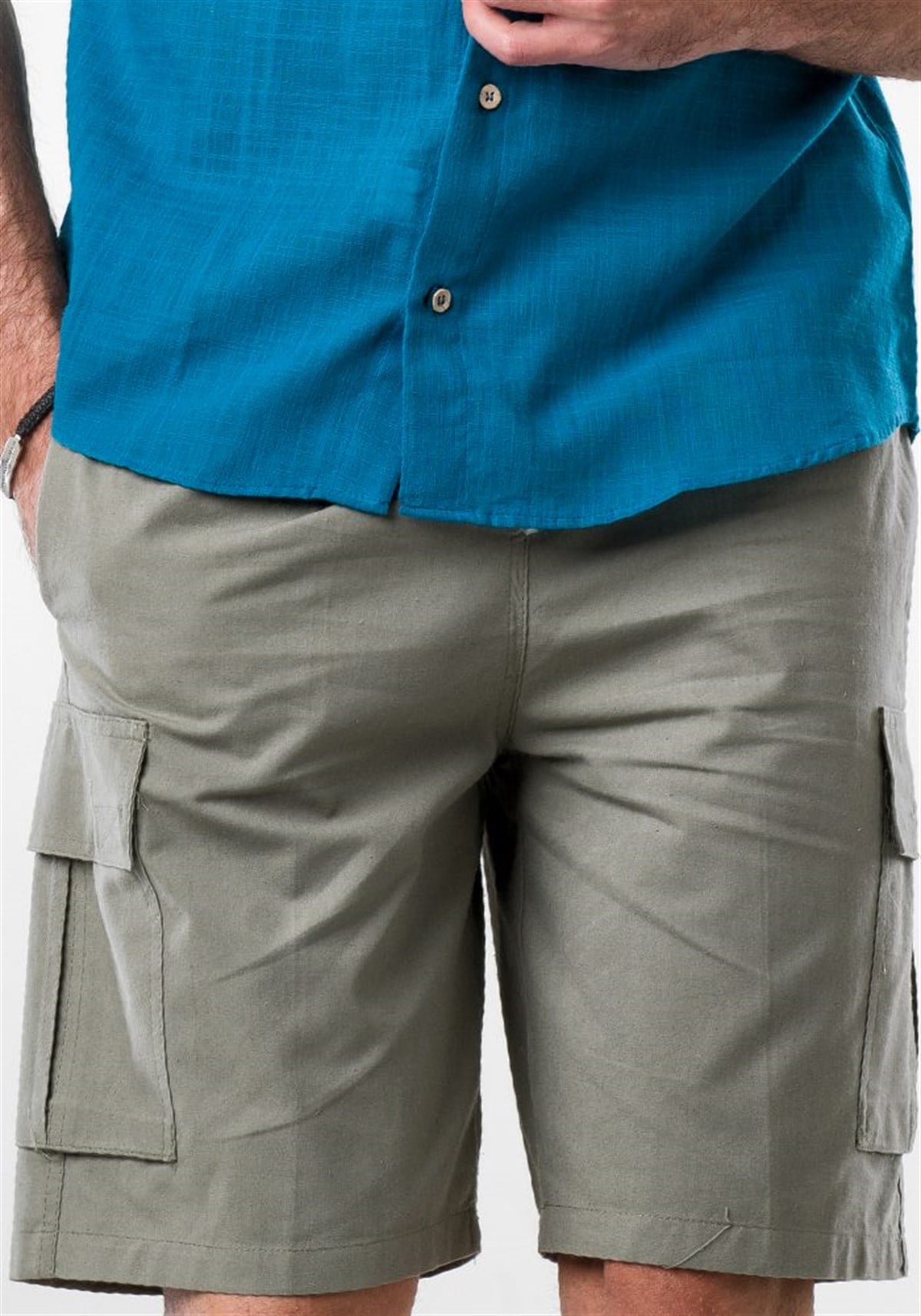 Gri Kısa Pantolon