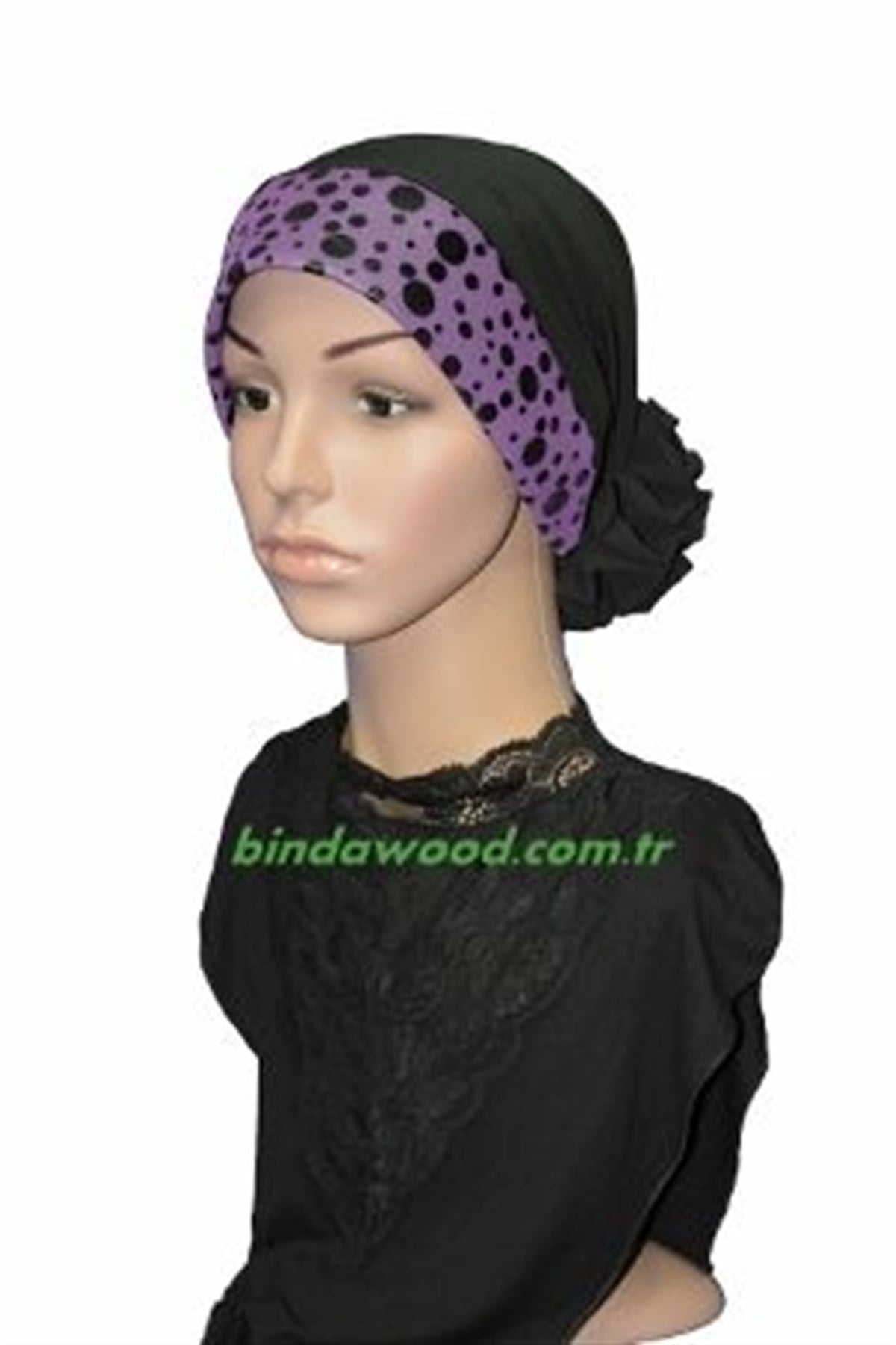 Güllü Bone Mor Puanlı