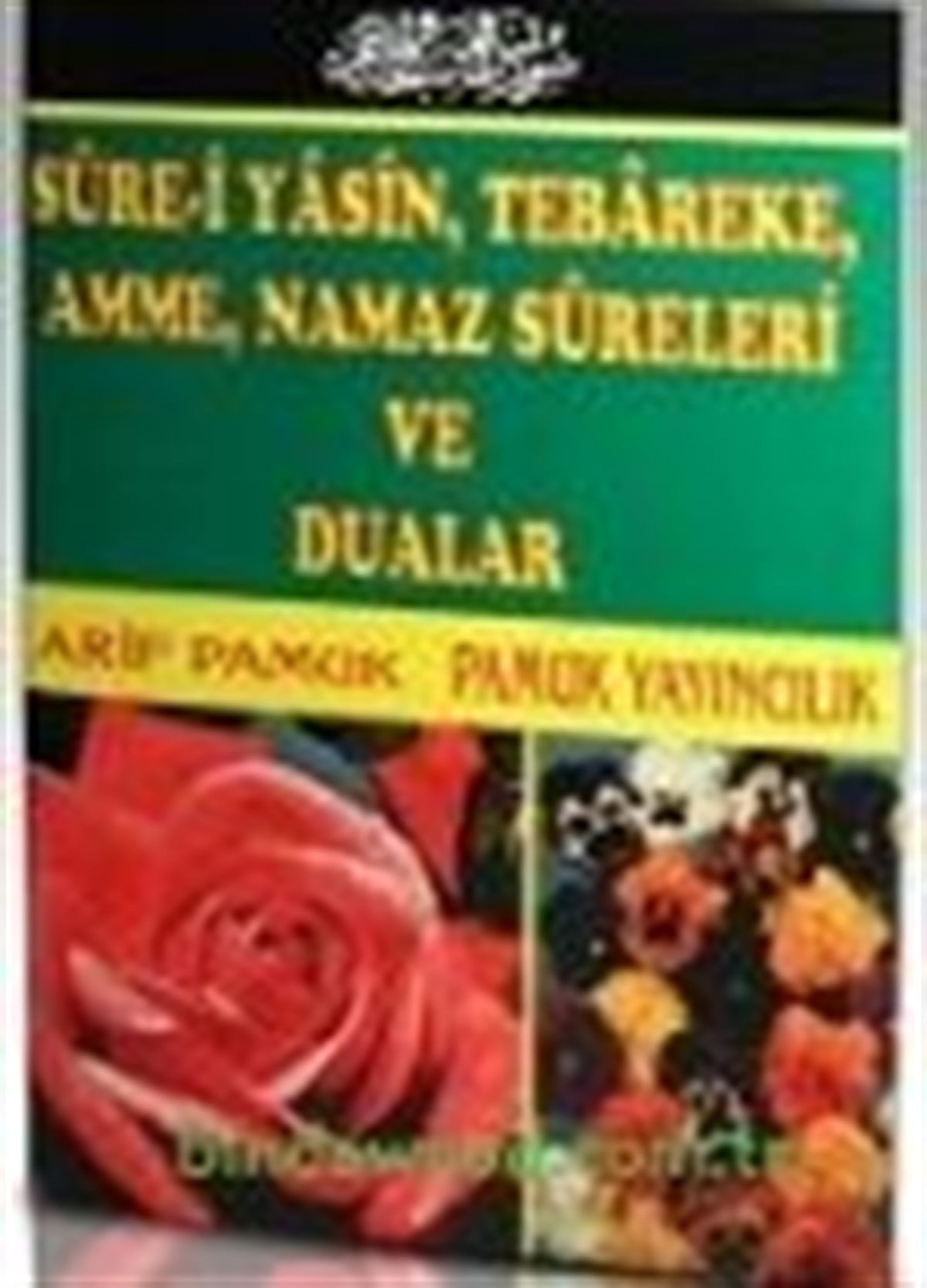 Güllü Yasin Bilgisayar Hatlı Dört Renkli Kuşe Kağıt Rahle Boy Yasin 048B