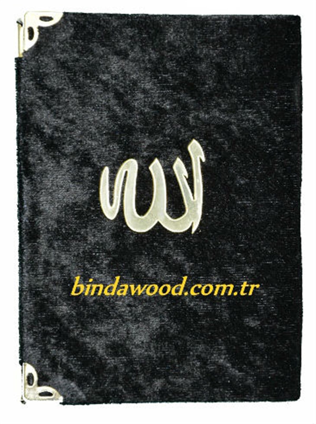 Hediyelik Kadife Yasin Siyah Cep Boy