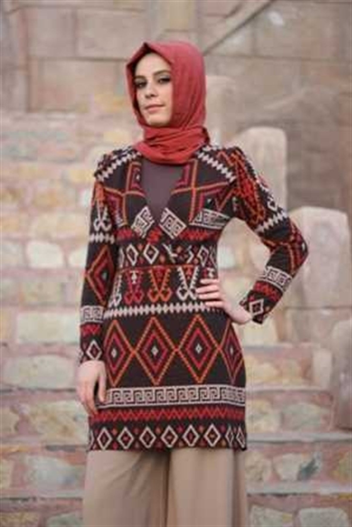 Kiremit Rengi Tunik