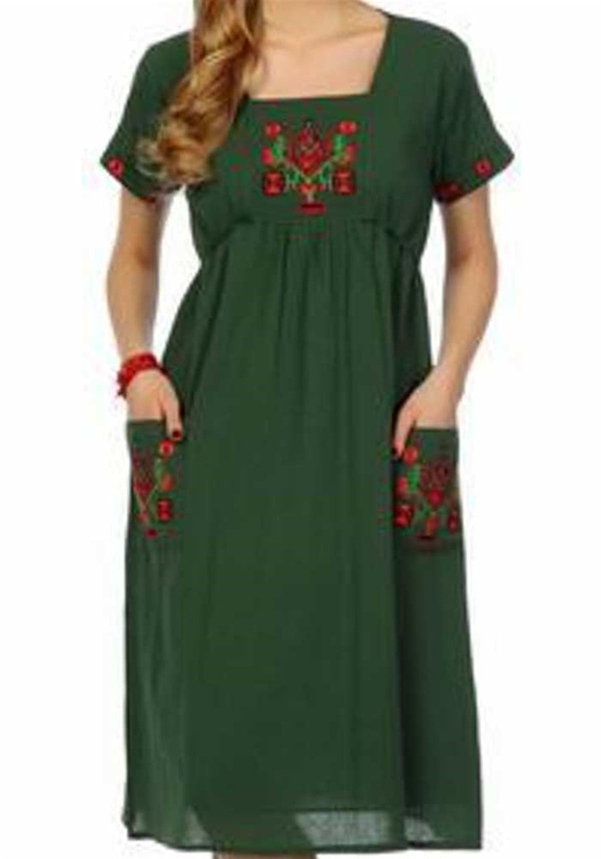 Kısa Kollu Şilebezi Elbise