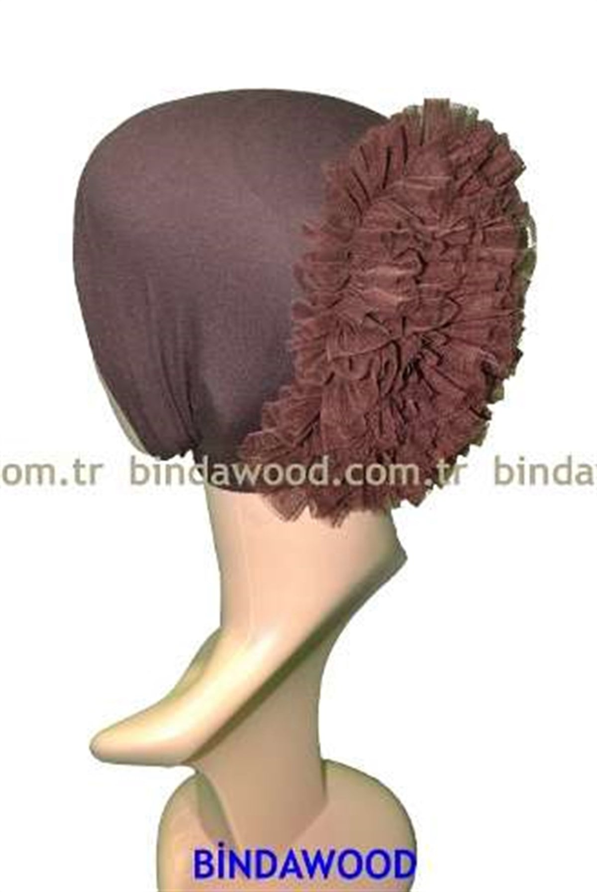 Kızıl Kahve Kıvırcık Bone