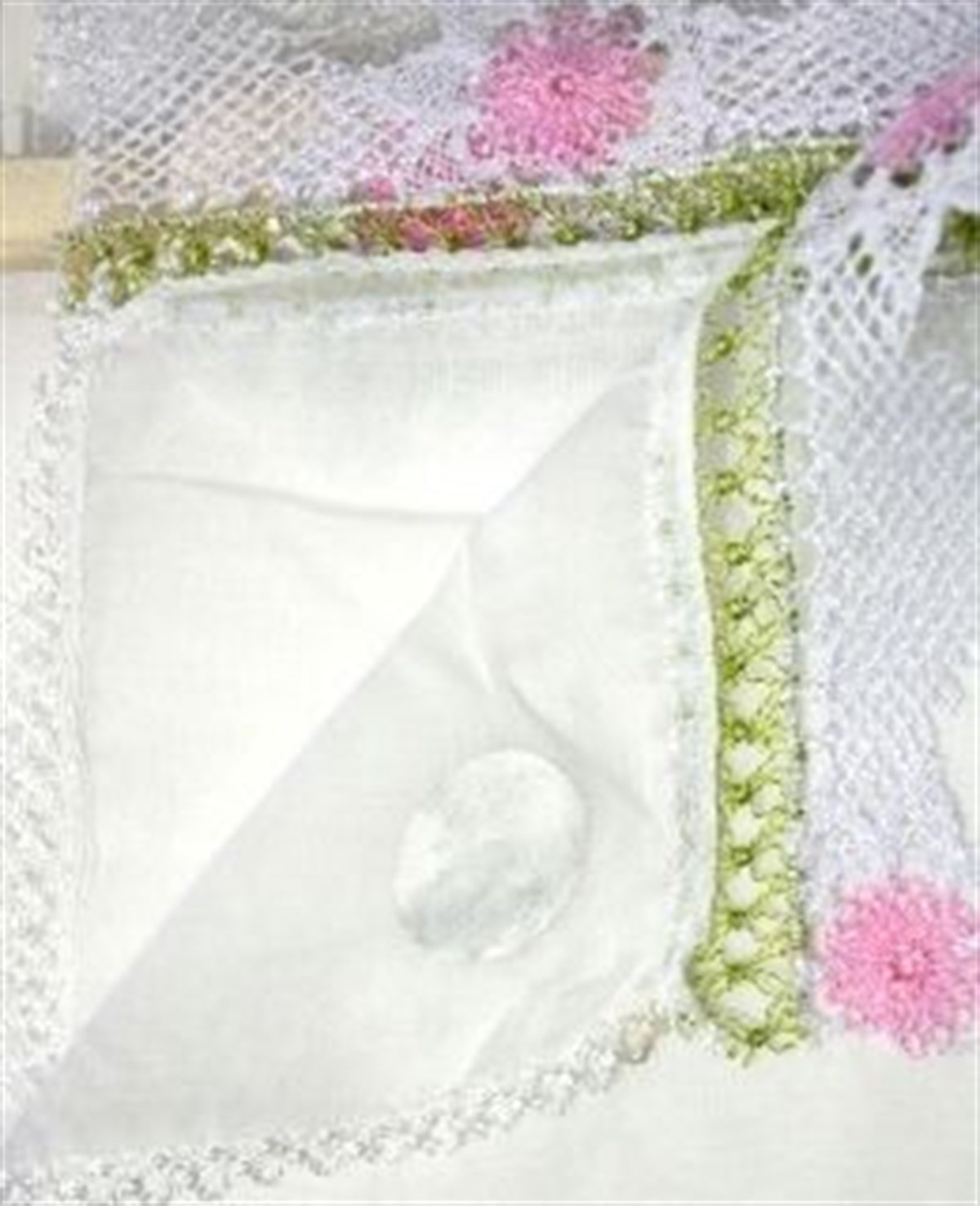 Namaz Başörtüsü Dantel Kenarlı