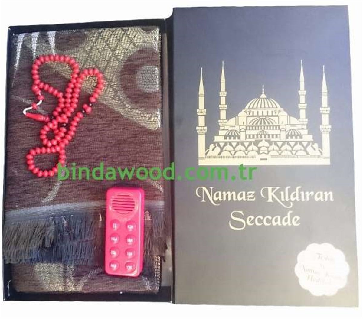 Namaz Kıldıran Seccade Kırmızı
