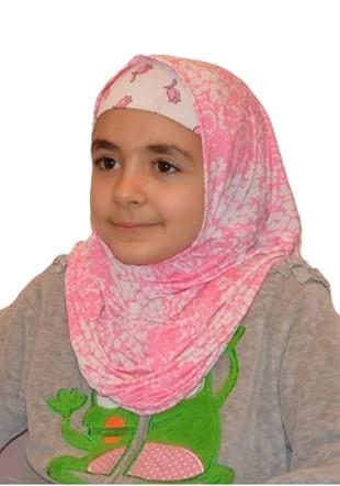 Pembe Dalga Çocuk Pratik Eşarp