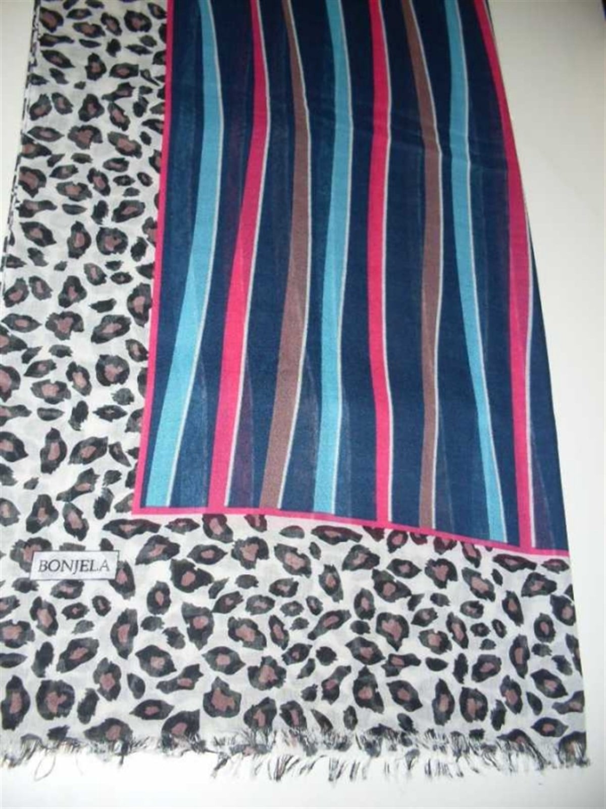 Renkli Çubuk Desen Pashmina Tesettür Şal
