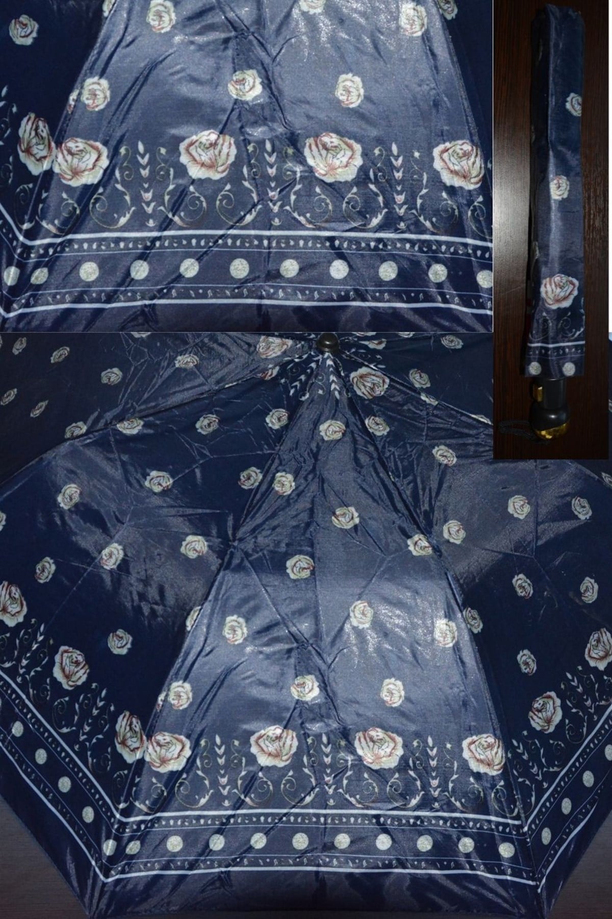 Şemsiye Lacivert Desenli