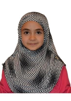 Siyah Puanlı Çocuk Pratik Eşarp