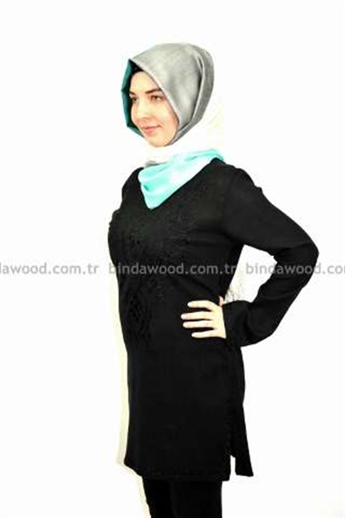 Siyah Simli Tunik