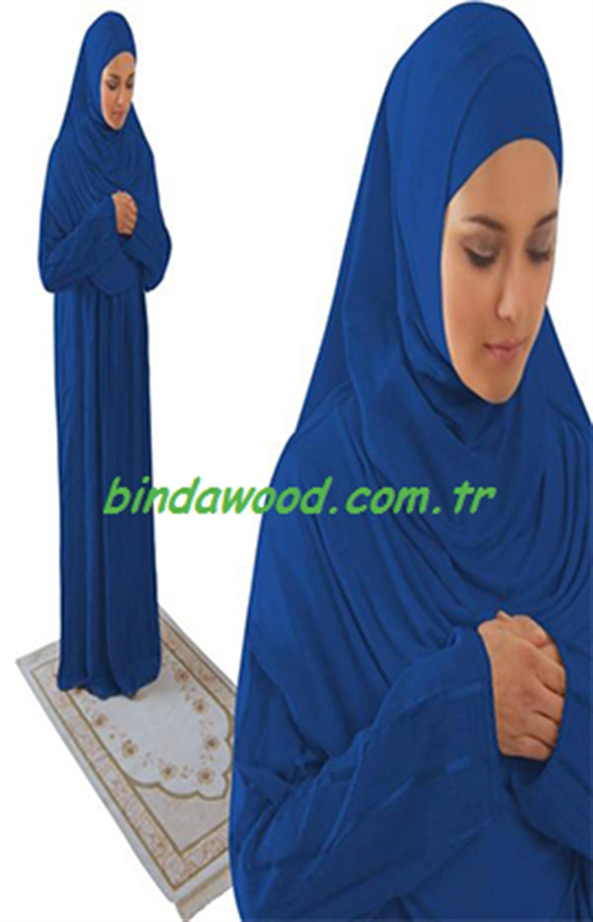 Tek Parça Namaz Kıyafeti Lacivert