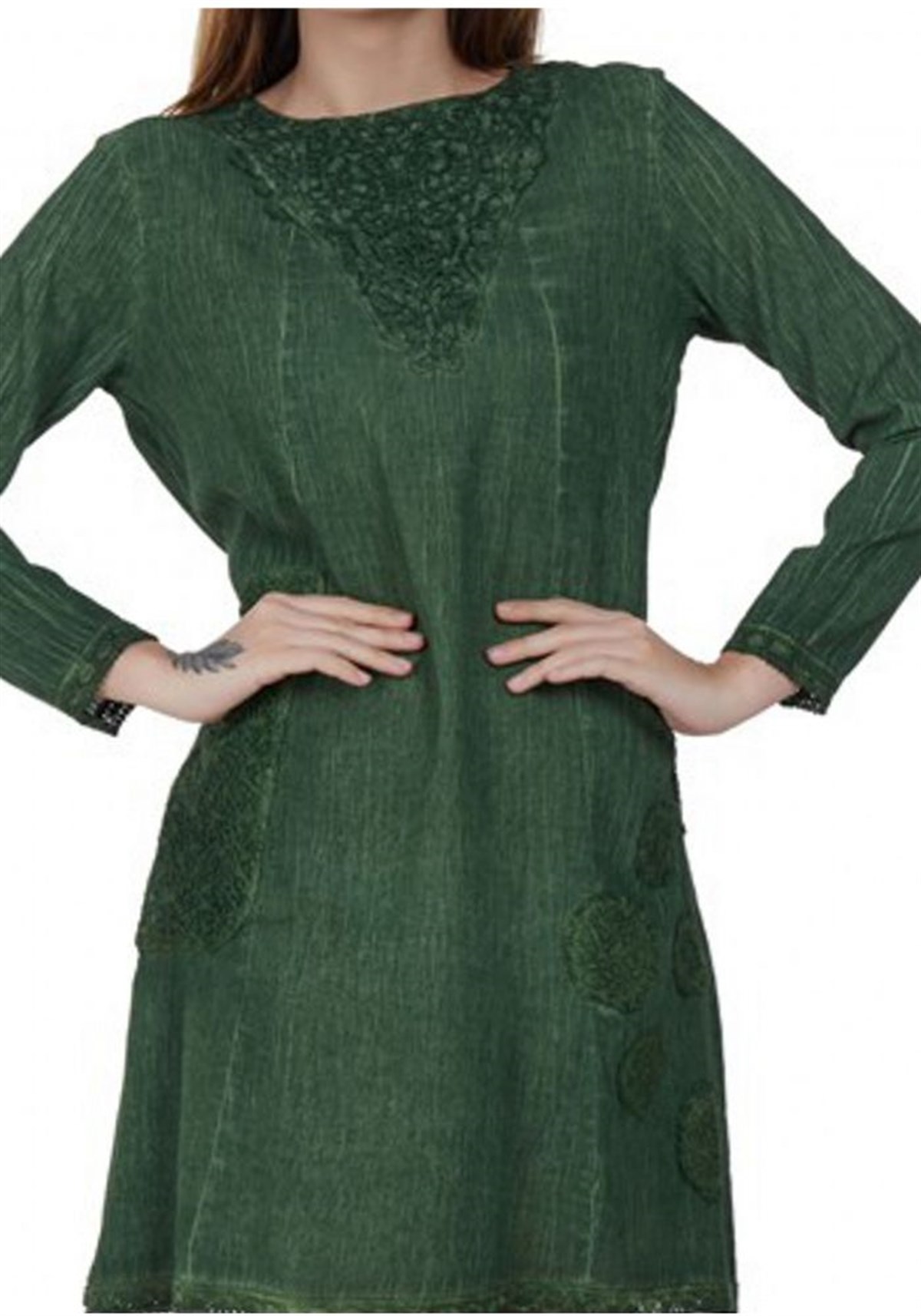 Tunik Pamuklu Yeşil