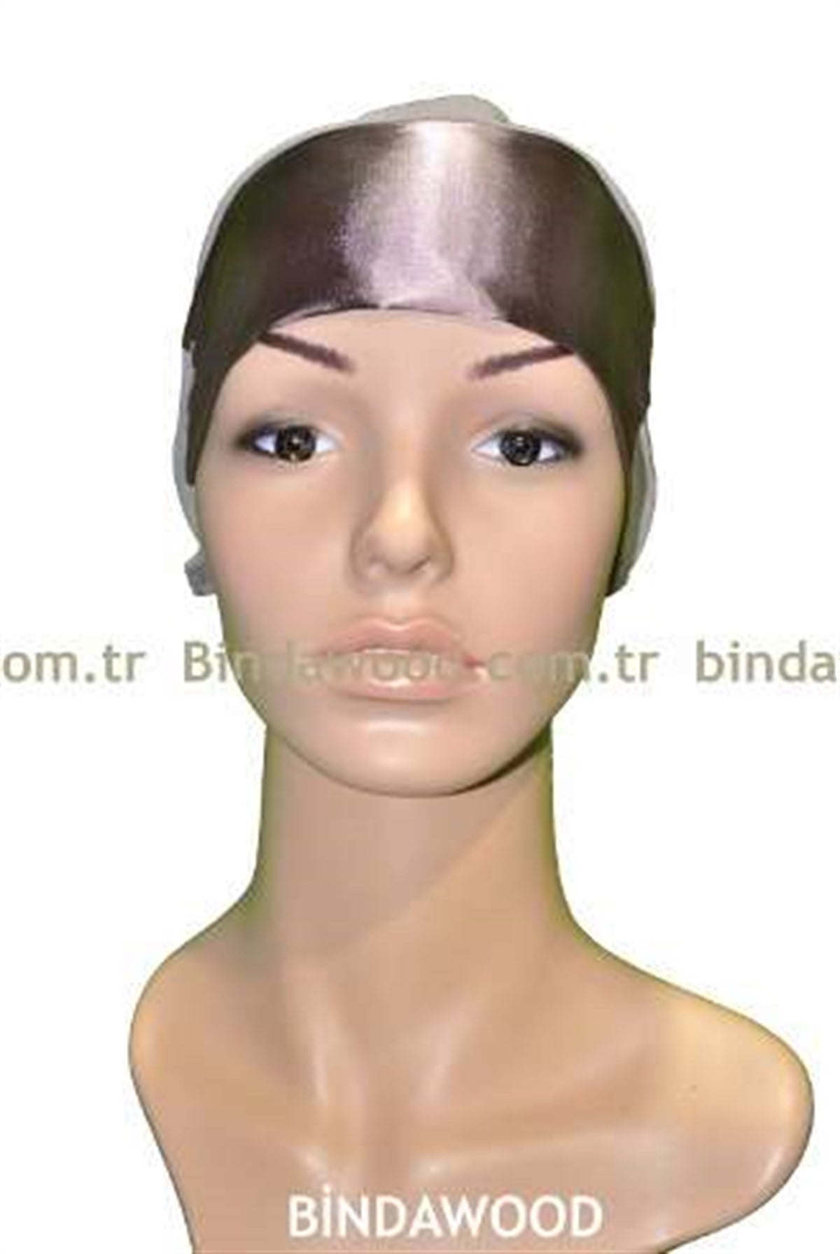 Vizon Saten Abiye Dikişsiz Tesettür Bone