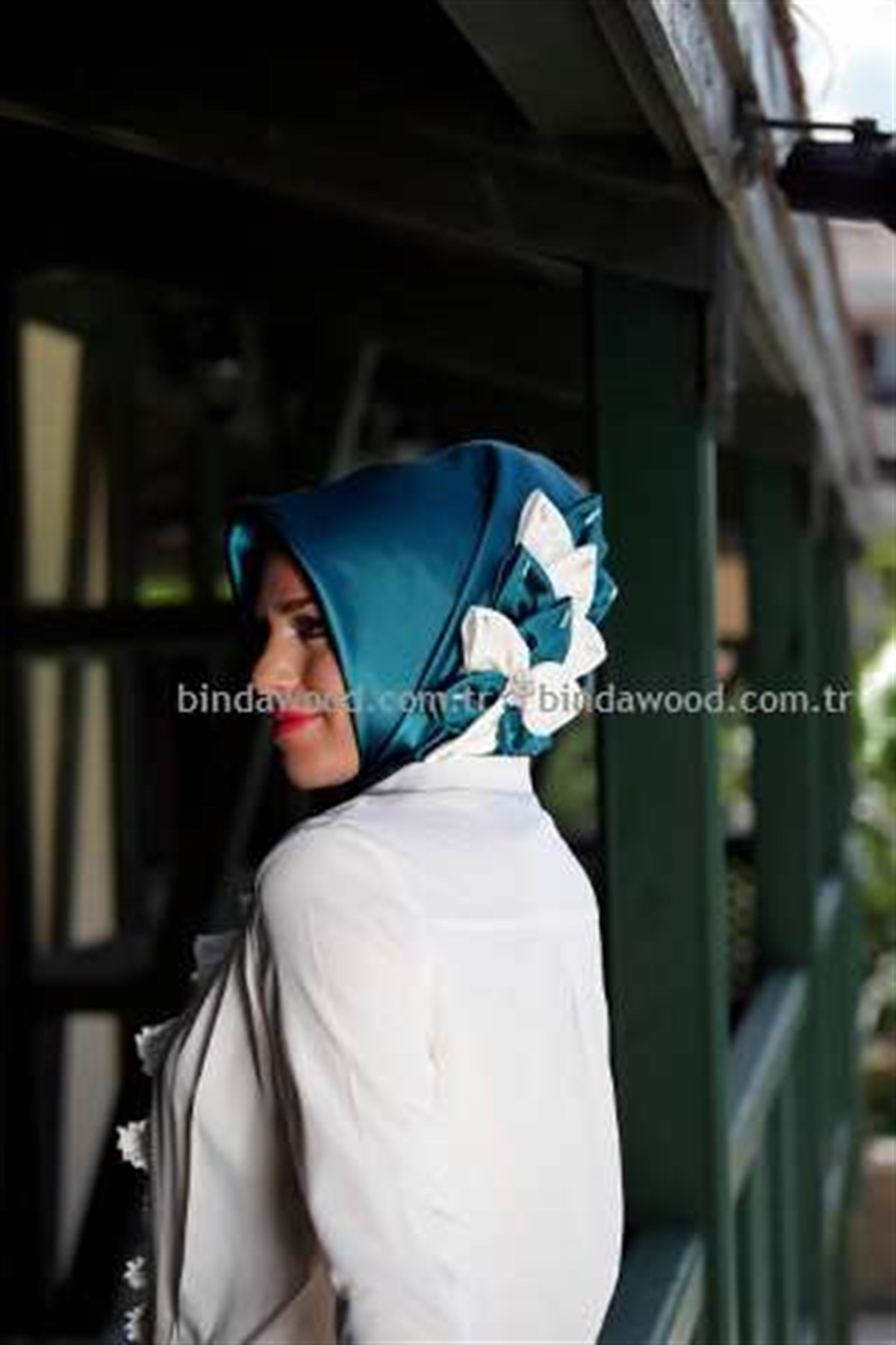 Yeşil Beyaz Hazır Türban