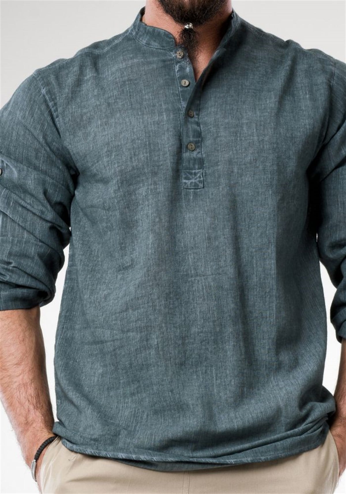 Yeşil Hakim Yaka Tshirt