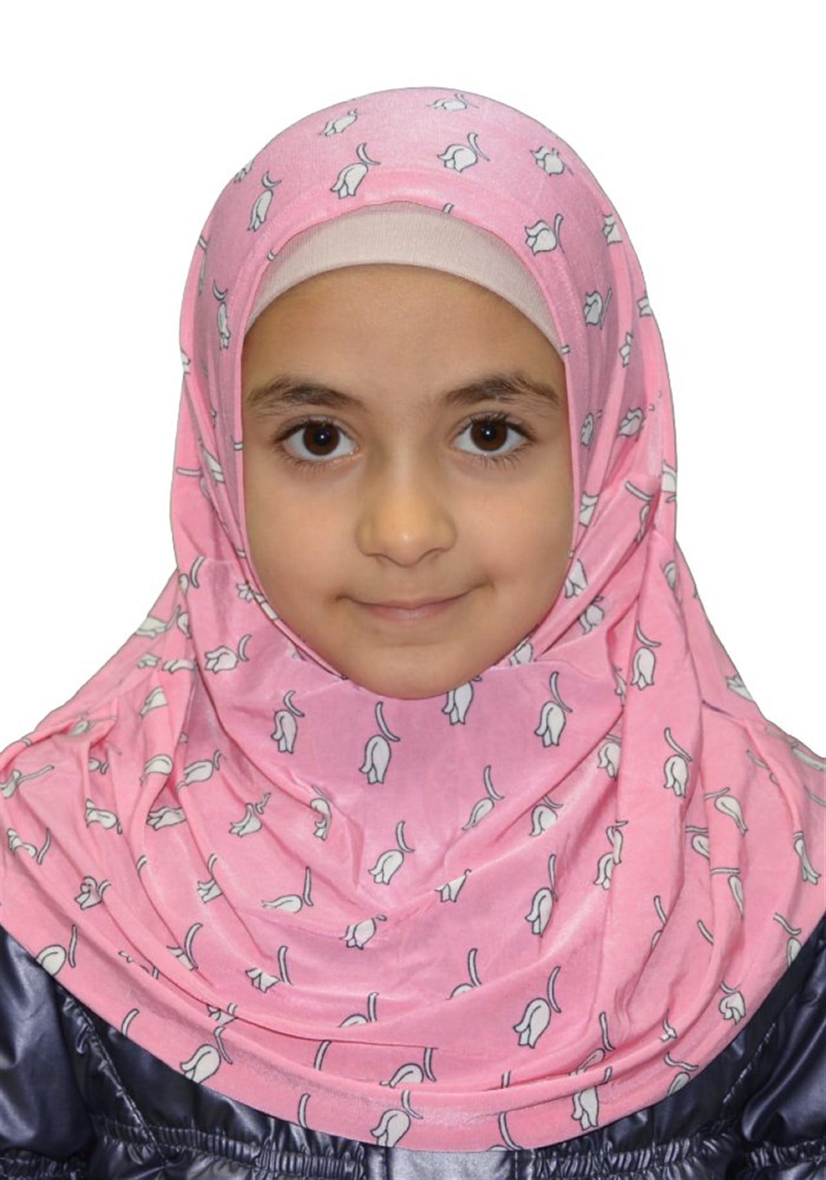 Beyaz Lale Çocuk Pratik Eşarp