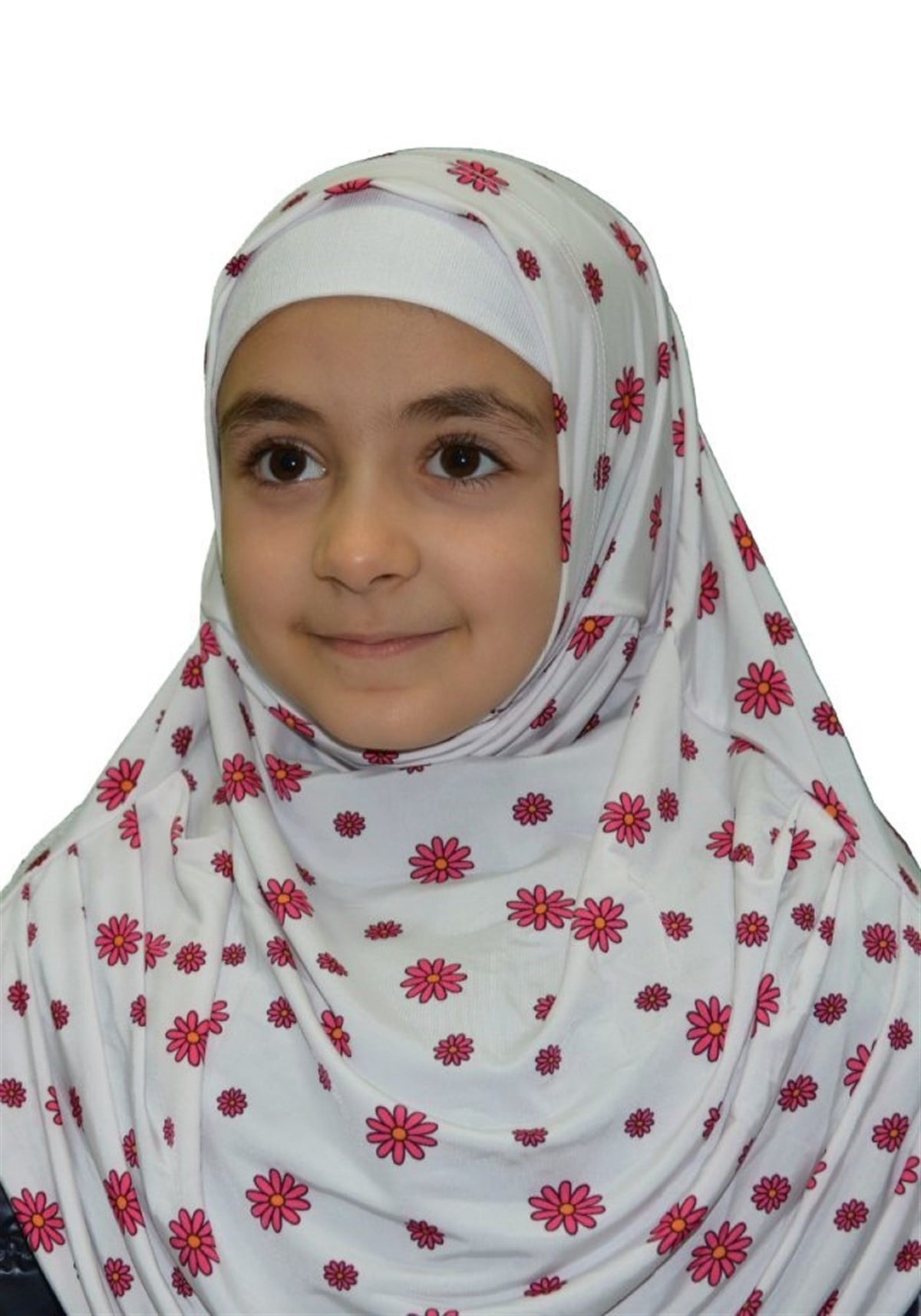 Beyaz Papatya Çocuk Pratik Eşarp