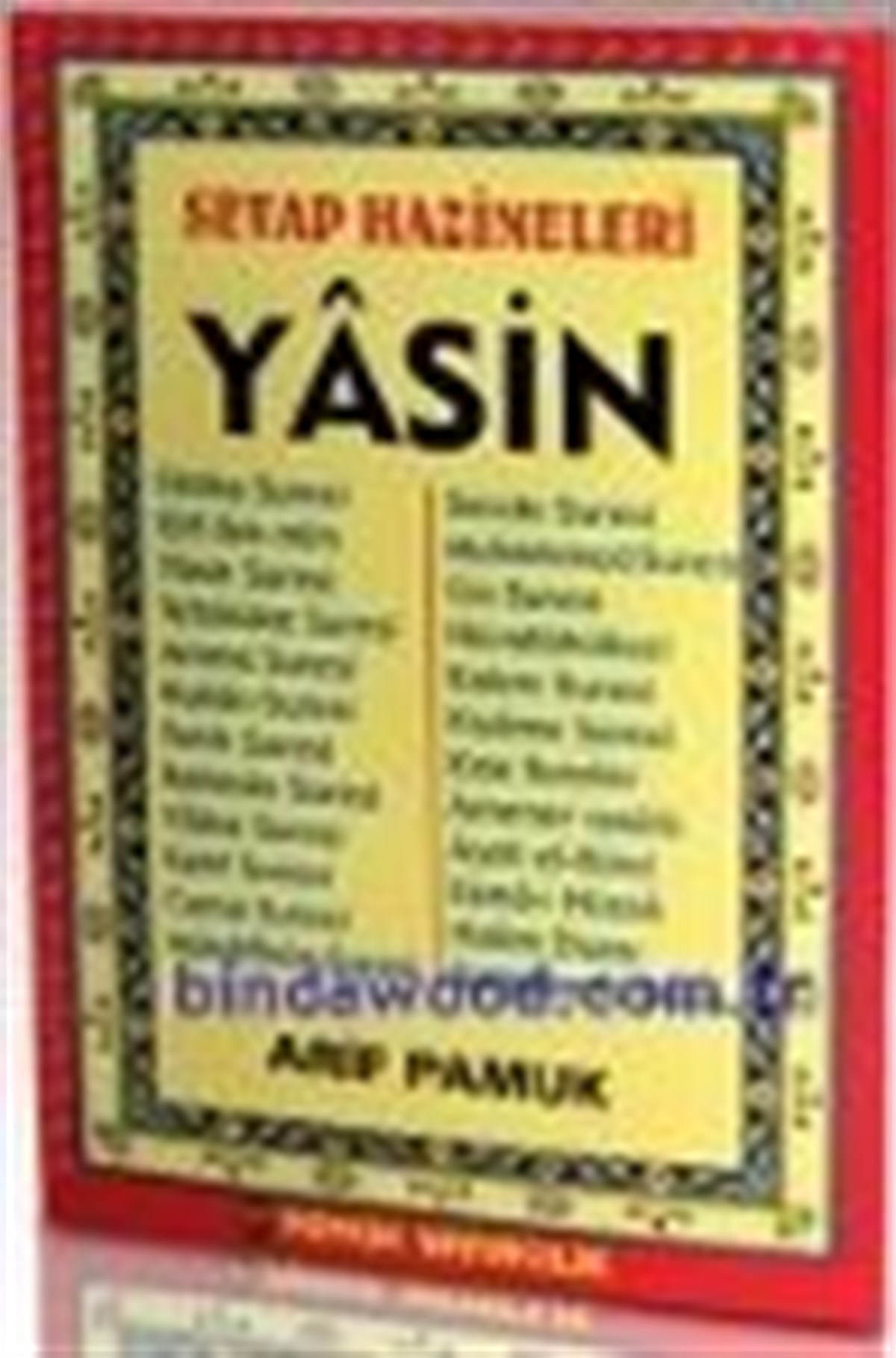 Bilgisayar Hatlı Kuran ı Kerimden Sureler Dergi Boy Kuşe Kağıt Dört Renkli Yasin 086