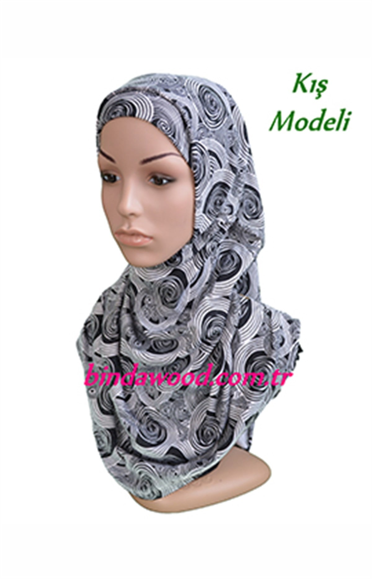 Blard Desen Kış Modeli Pratik Eşarp