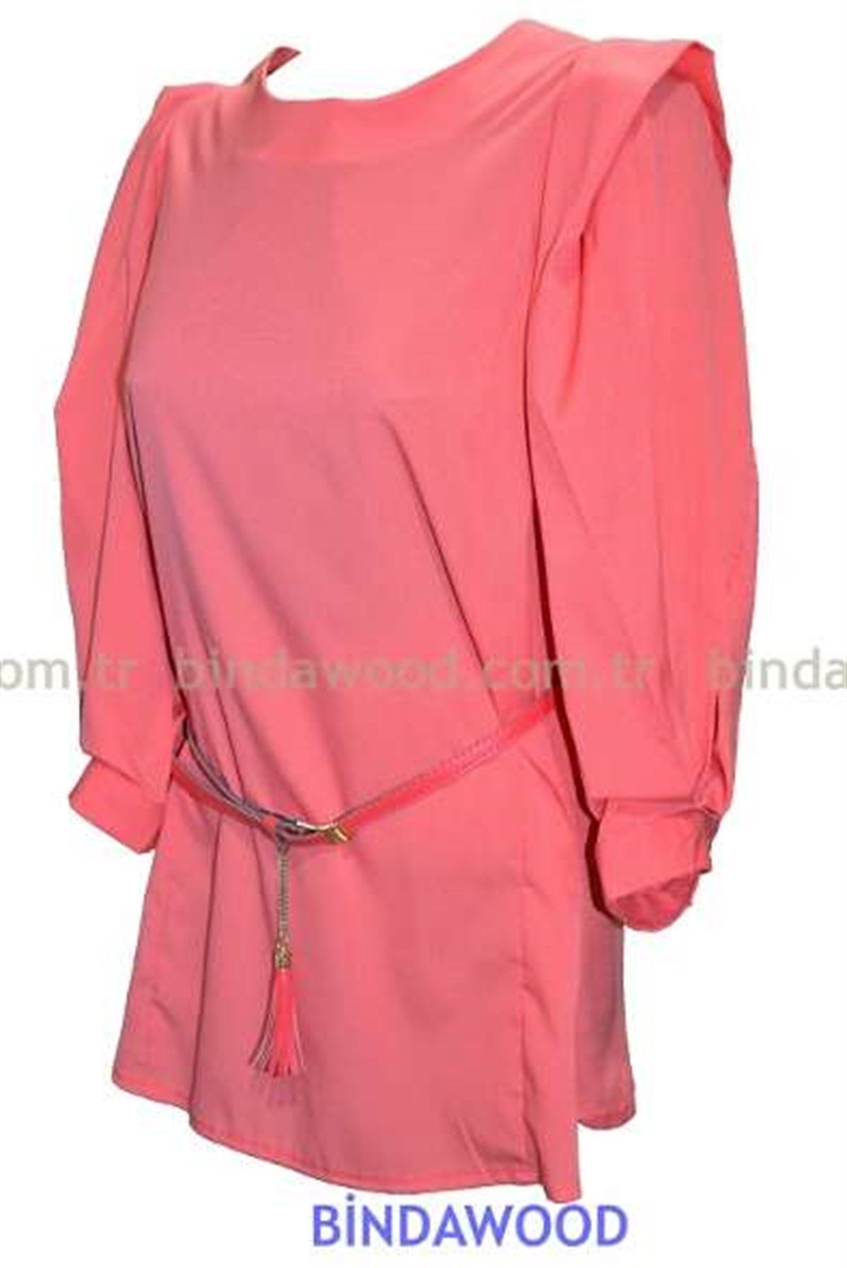 Bluz Kırmızı Tesettür Tunik