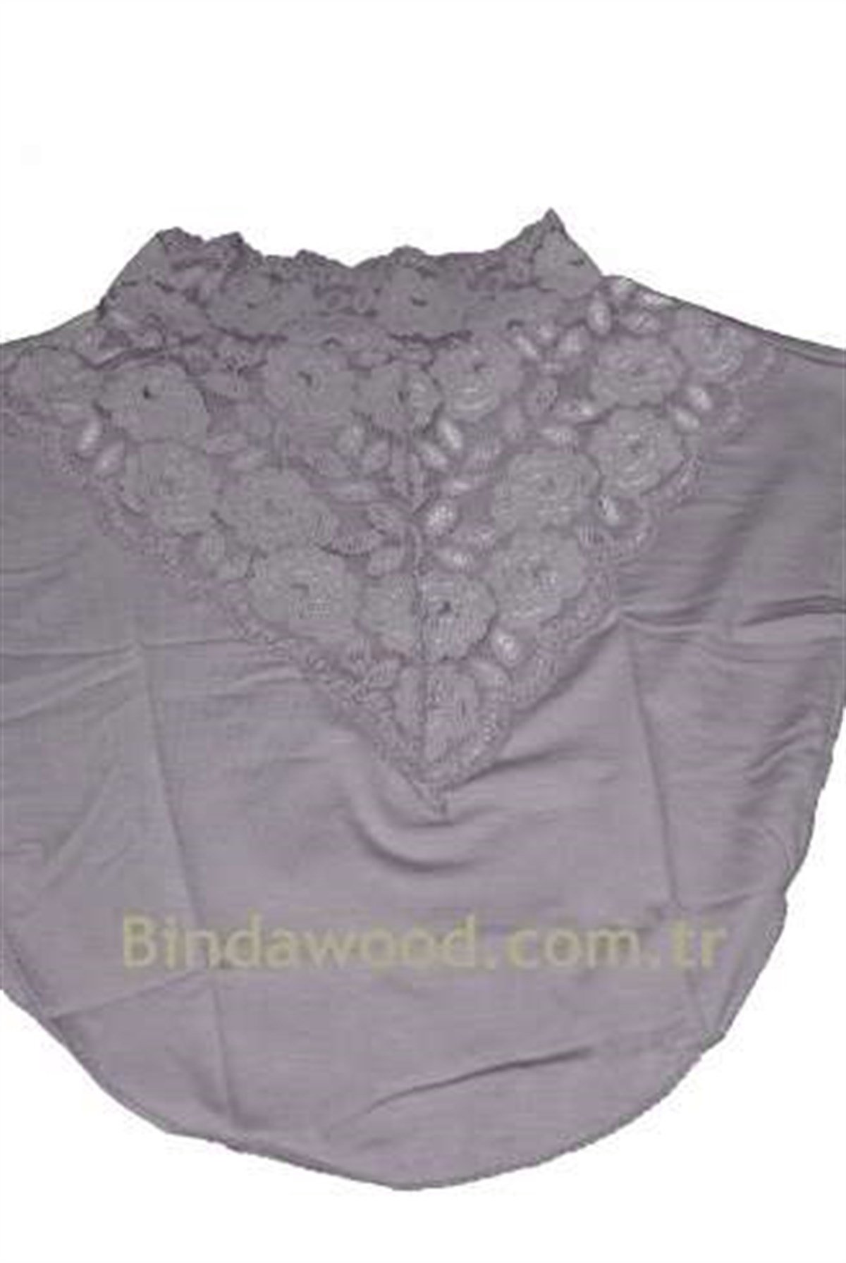 Boyunluk Gri Dantelli