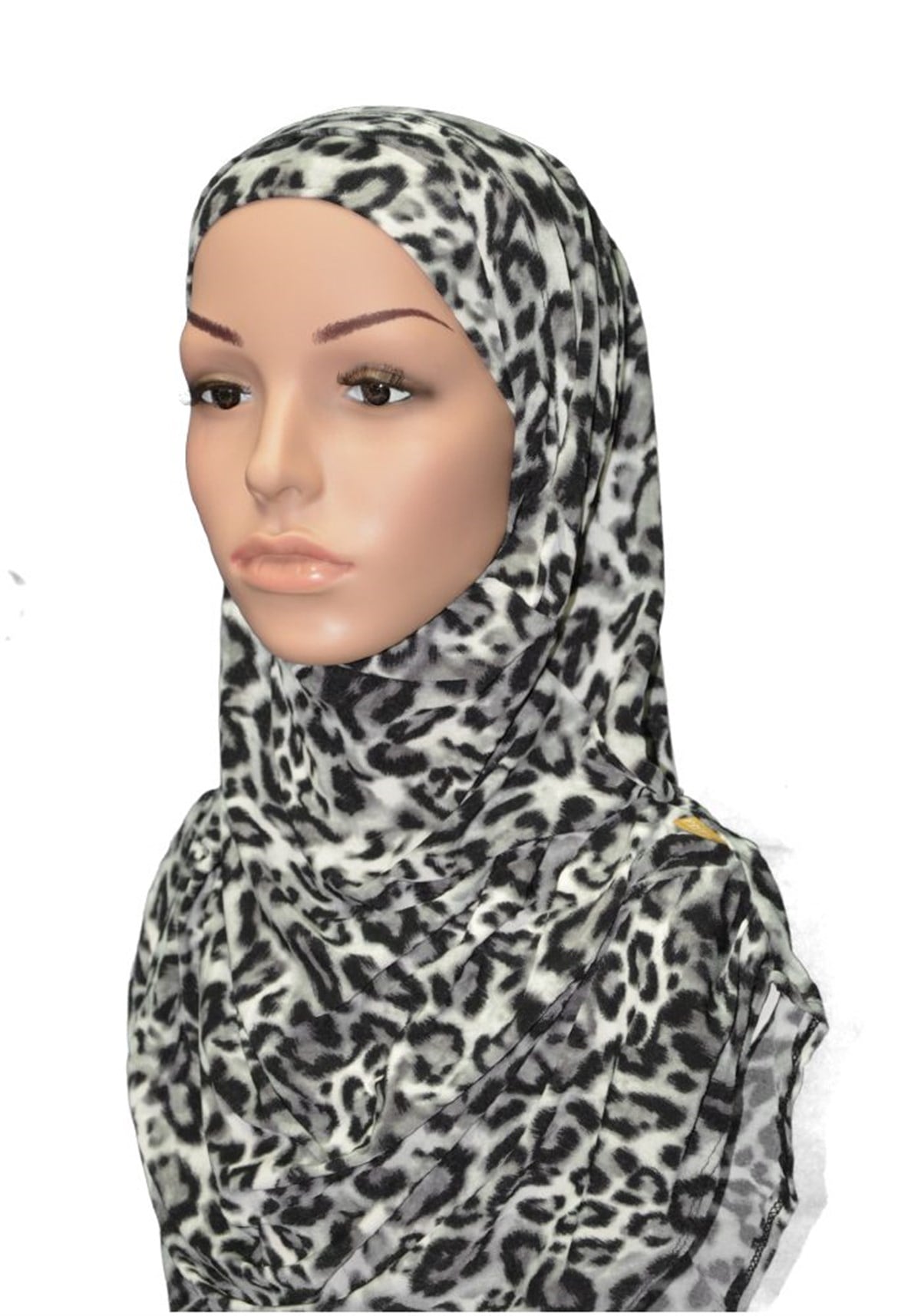 Bronz Leopar Pratik Eşarp