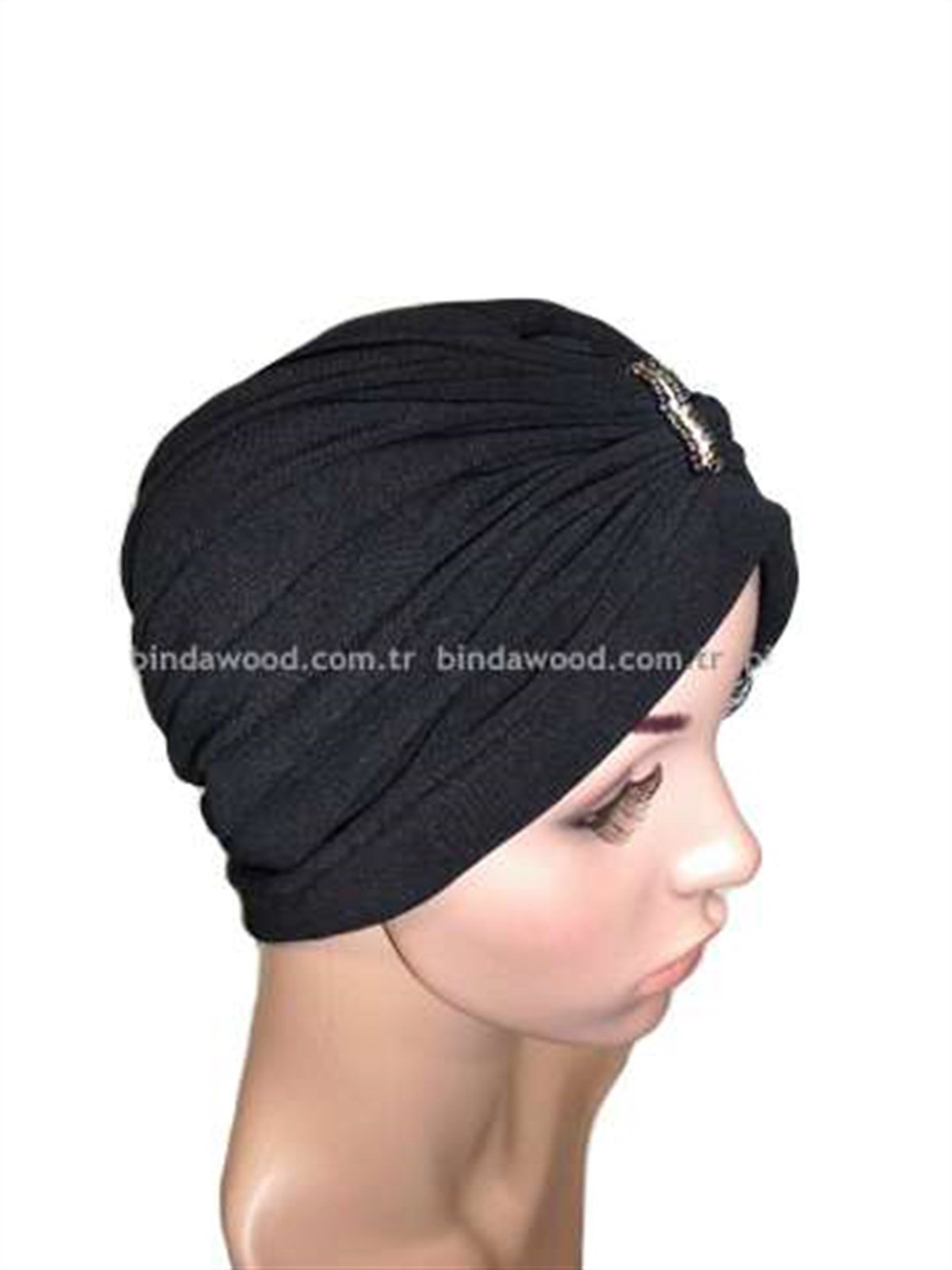 Bukle Hazır Türban Taşlı