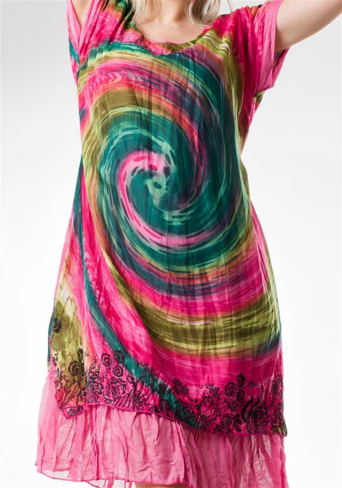 Bürümcük Fırfırlı Elbise