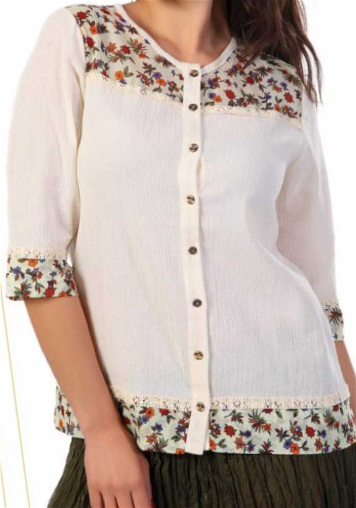 Çiçekli Bluz