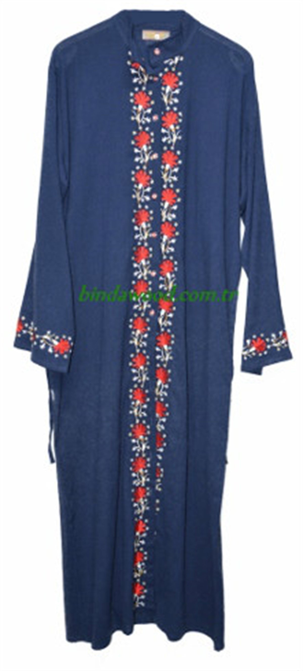 Çiçekli Pamuklu Ferace