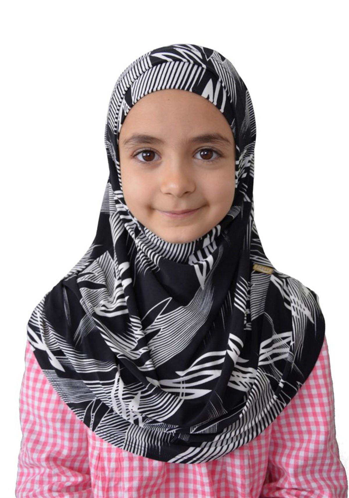 Desenli Çocuk Pratik Eşarp