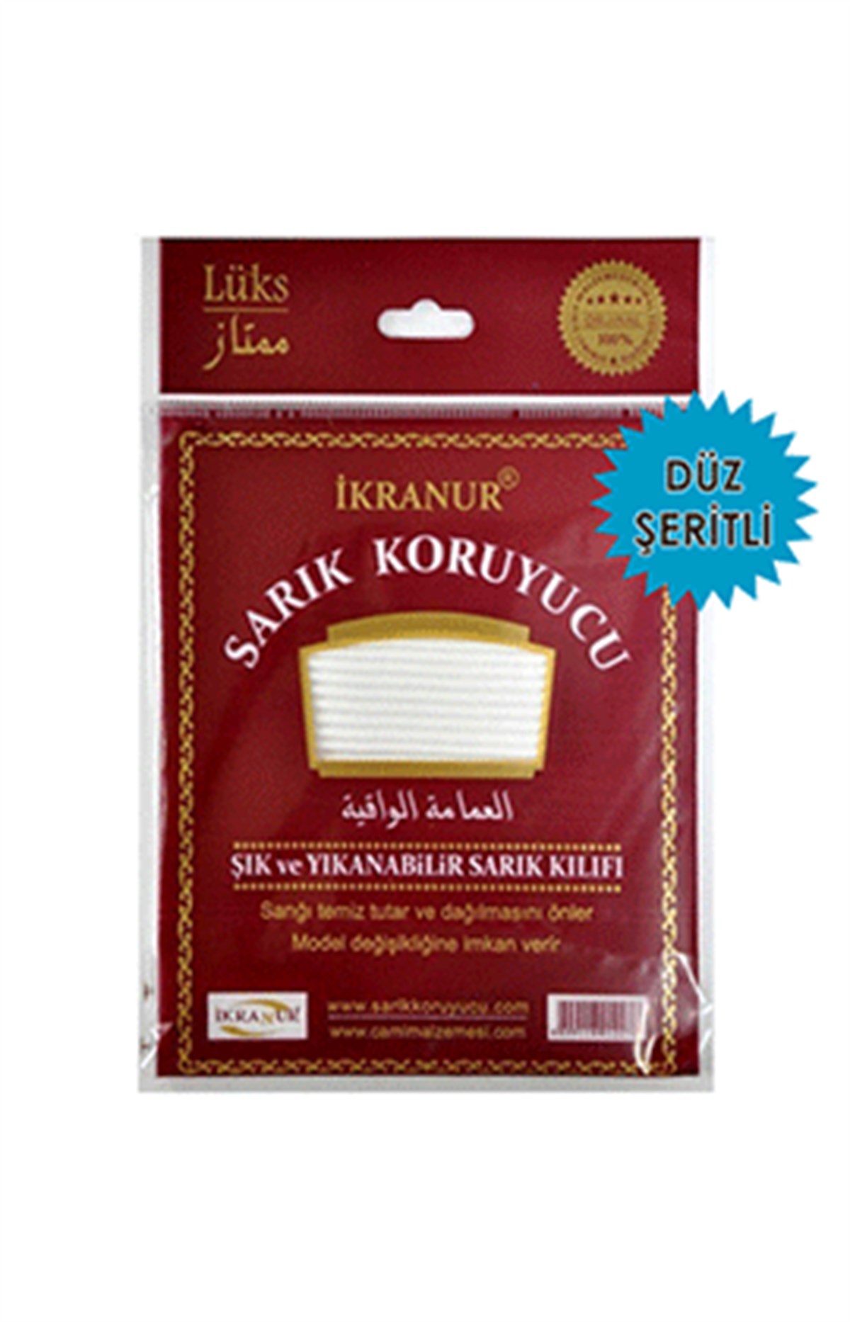 Düz Şeritli Sarık Koruyucu