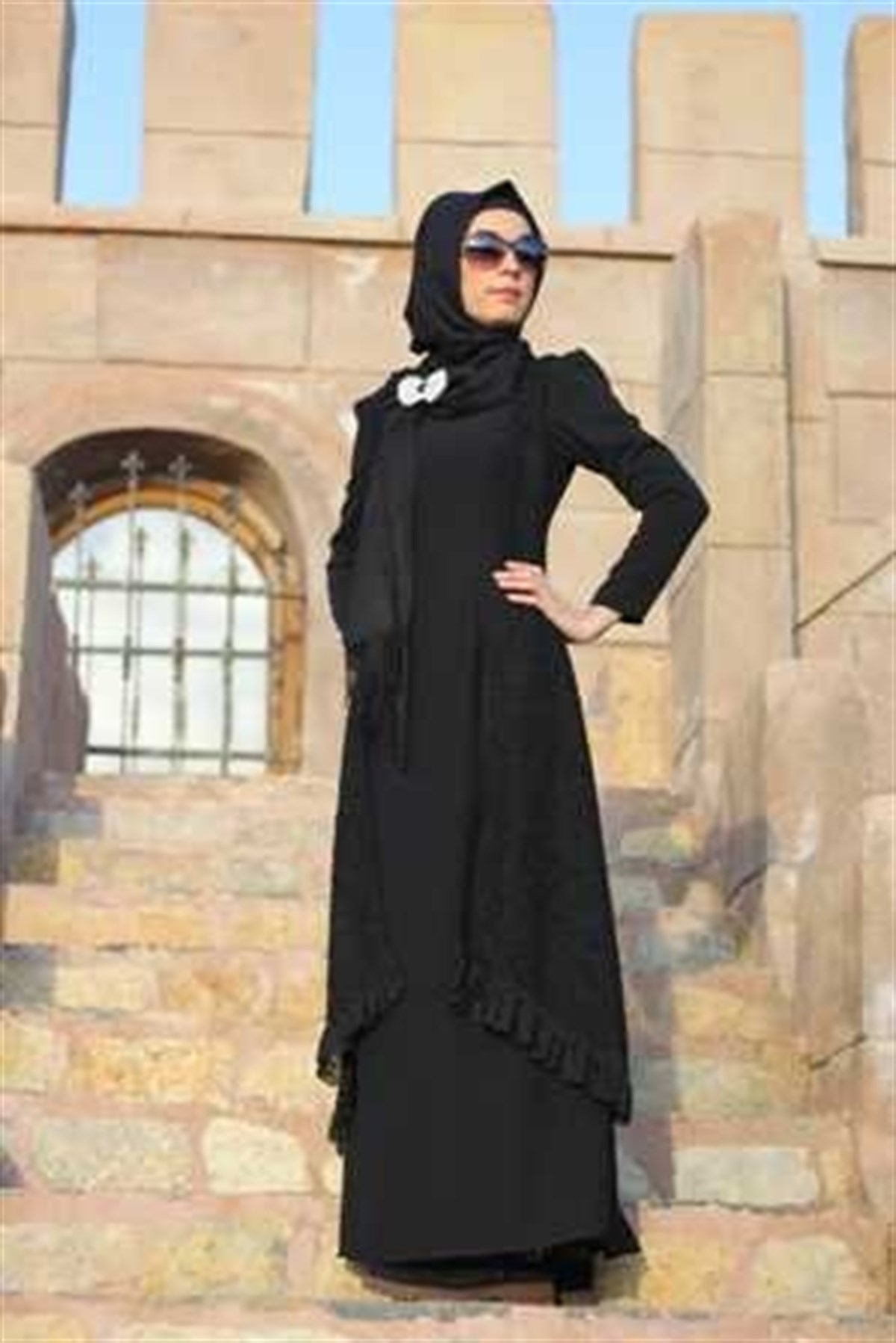 Elbise Yelekli Takım Siyah