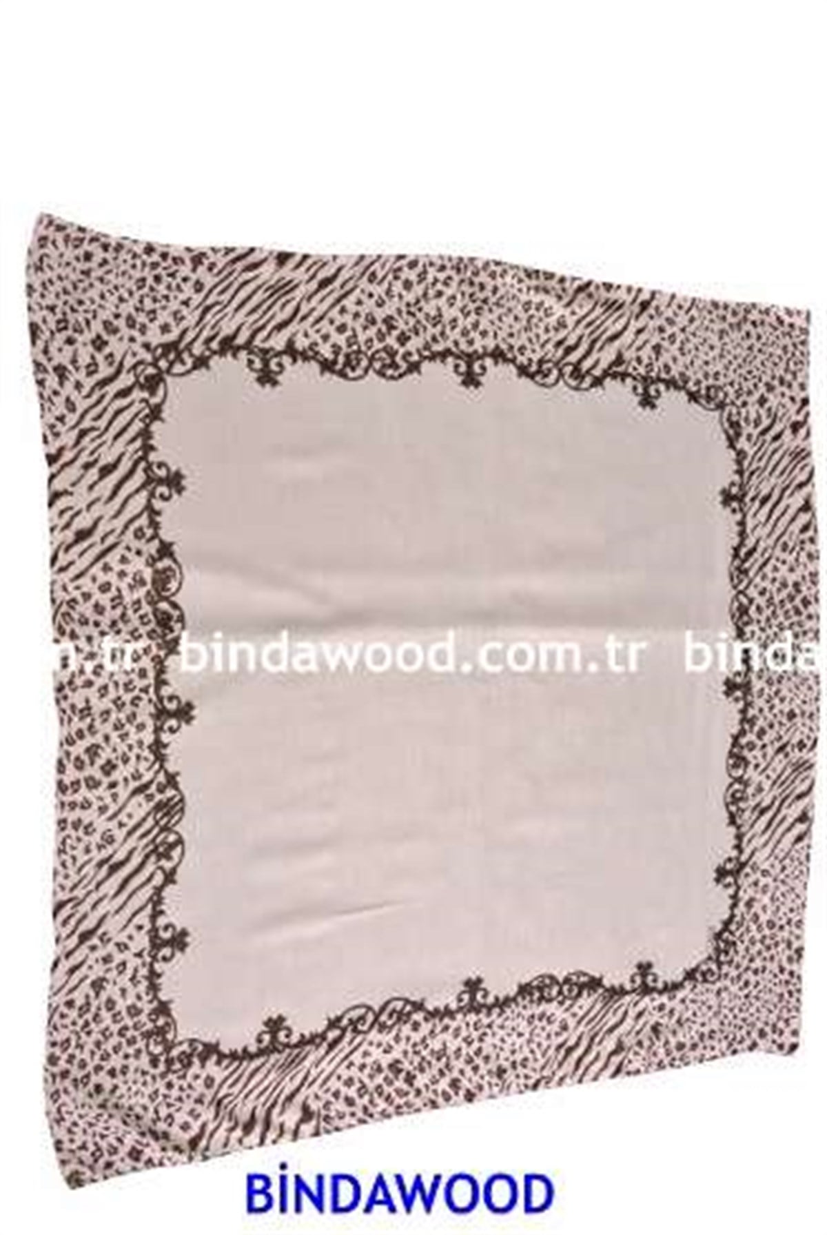 Başörtü Tesettür Eşarp Yazma Gri Kahverengi