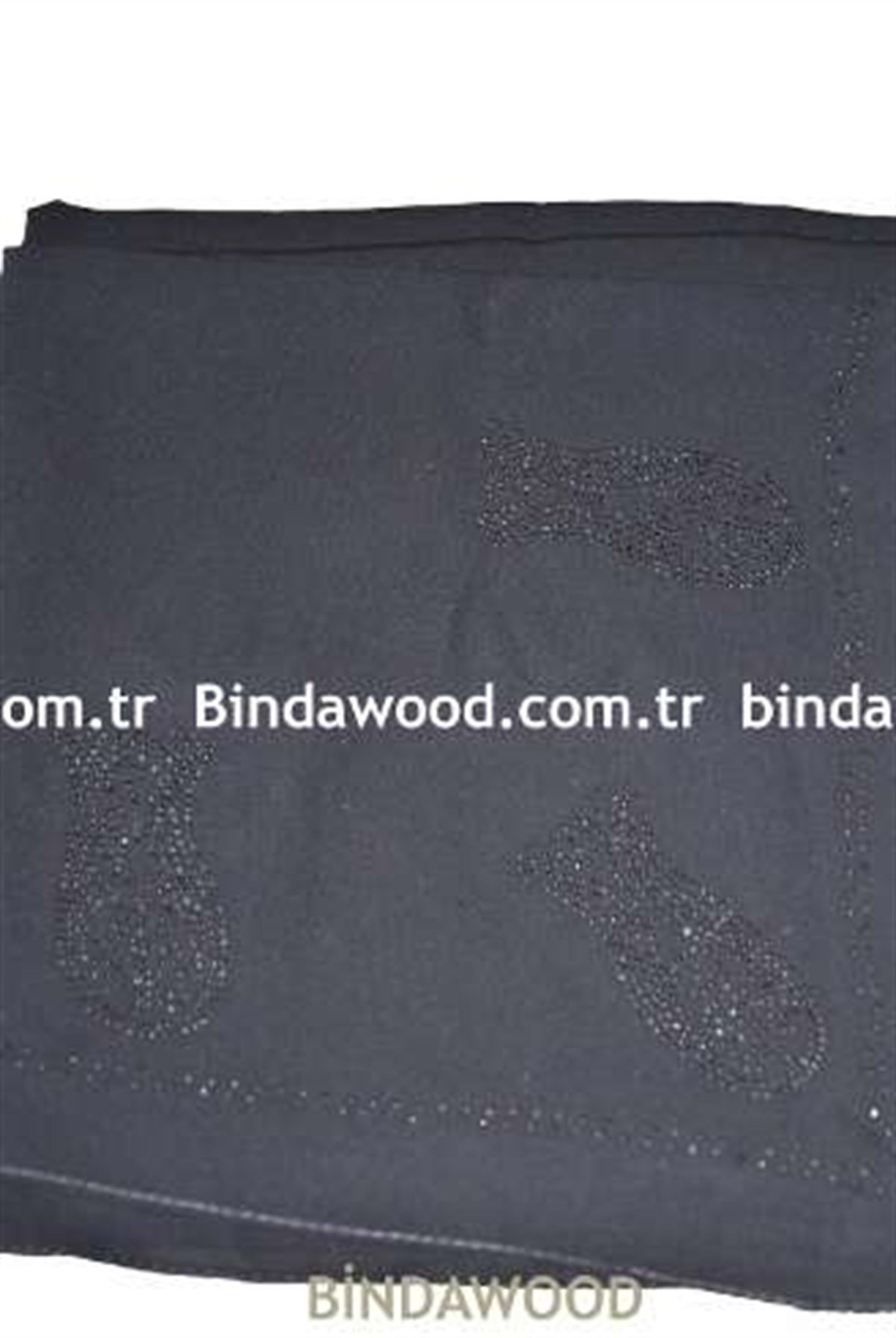 Ferace Başörtüsü Taşlı Lale Desen Tesettür Eşarp