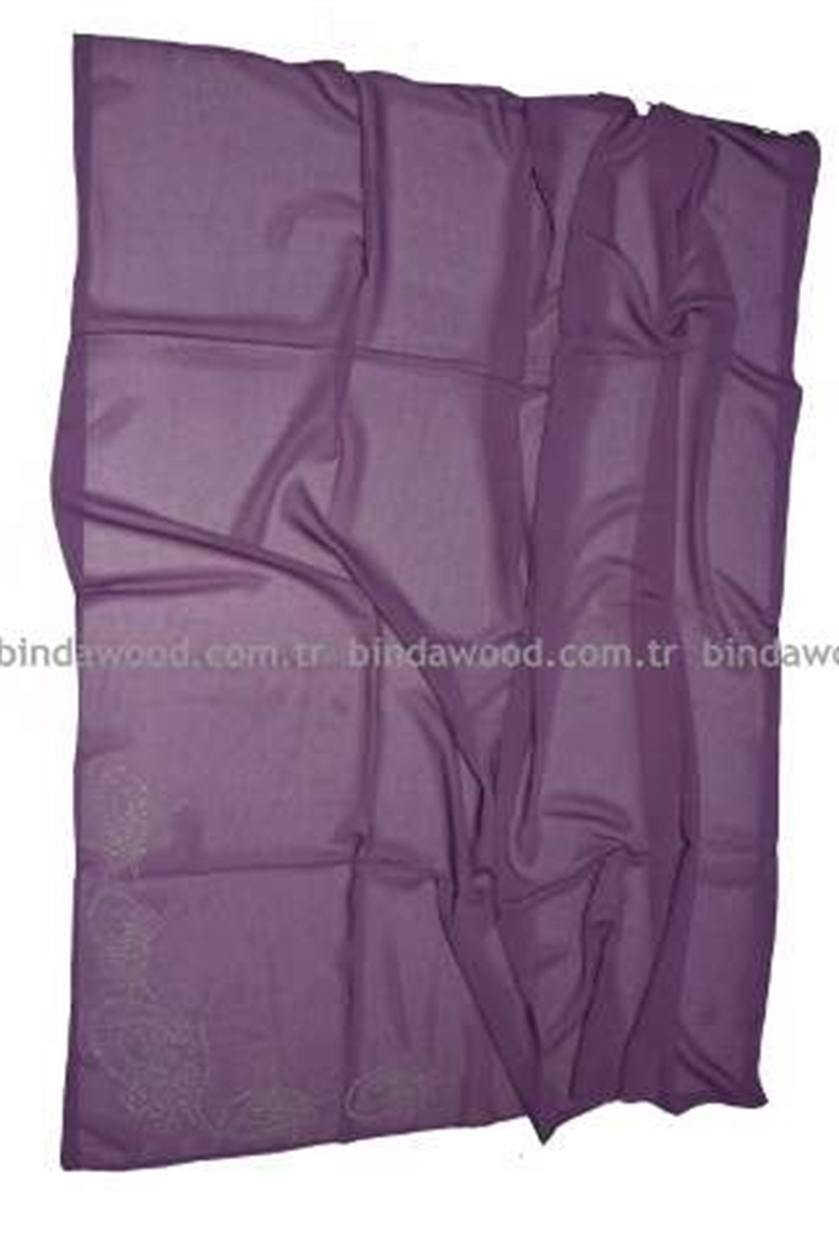 Ferace Başörtüsü Tuğralı Taşlı Mor