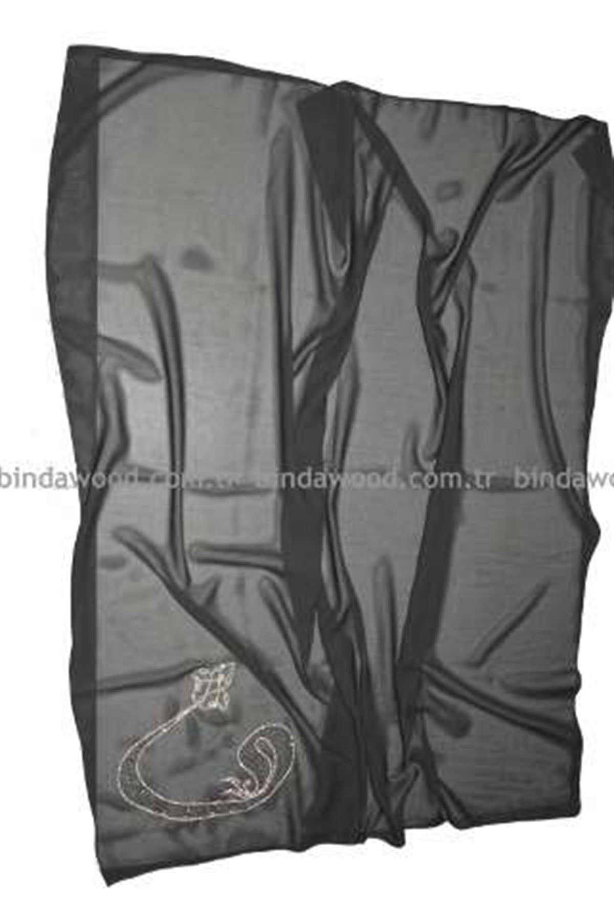 Ferace Başörtüsü Vav Desen Taşlı