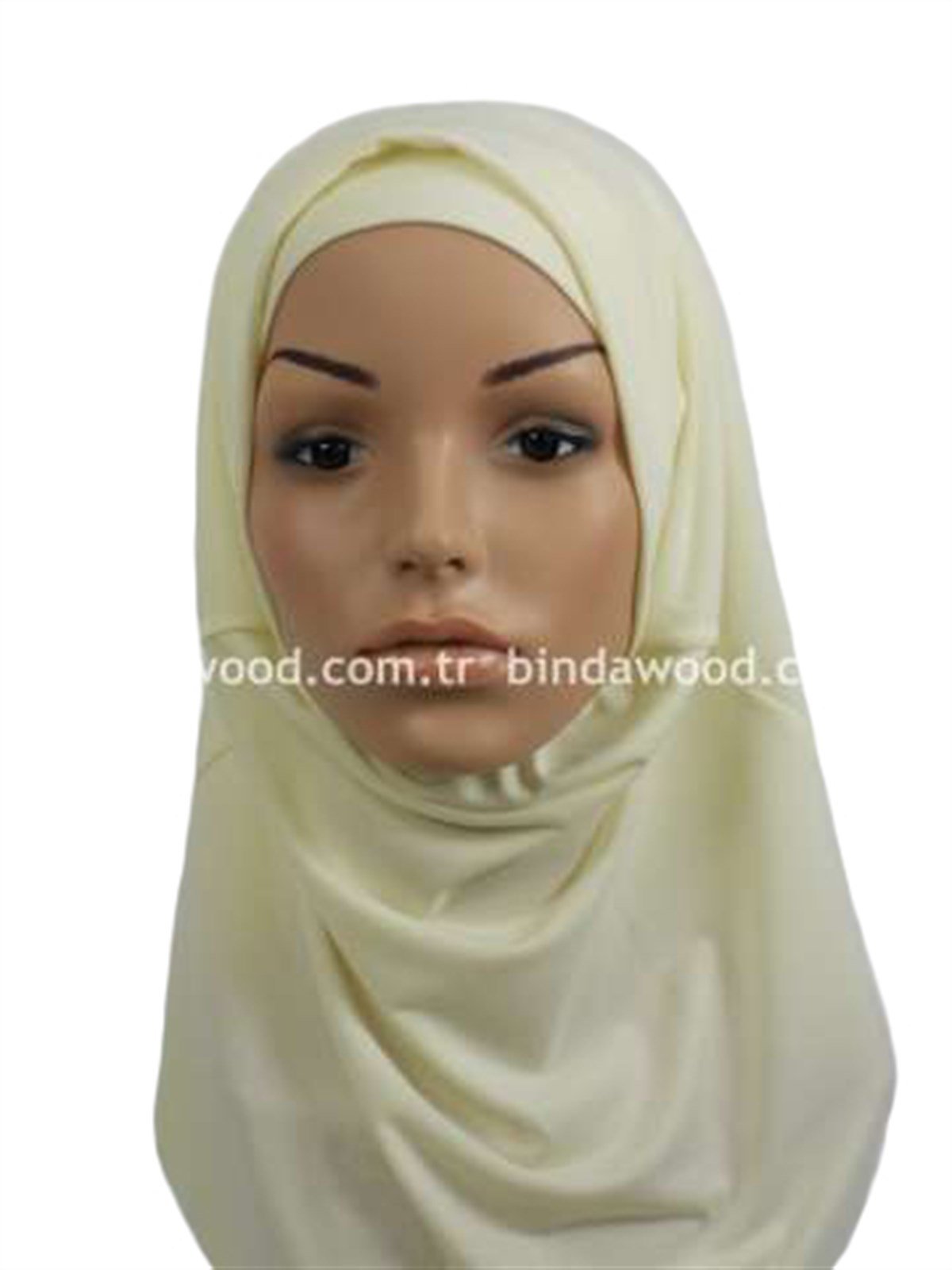 Fildişi Rengi Pratik Eşarp