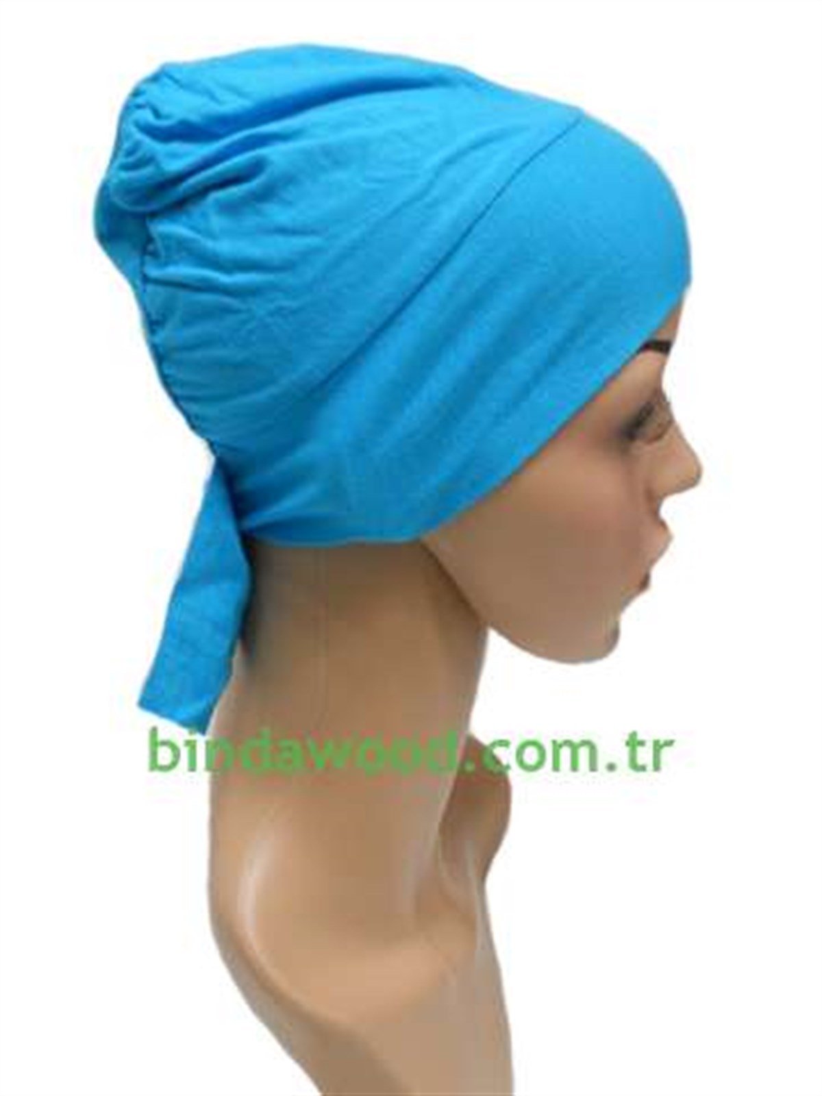 Geçmeli Turkuaz Bone