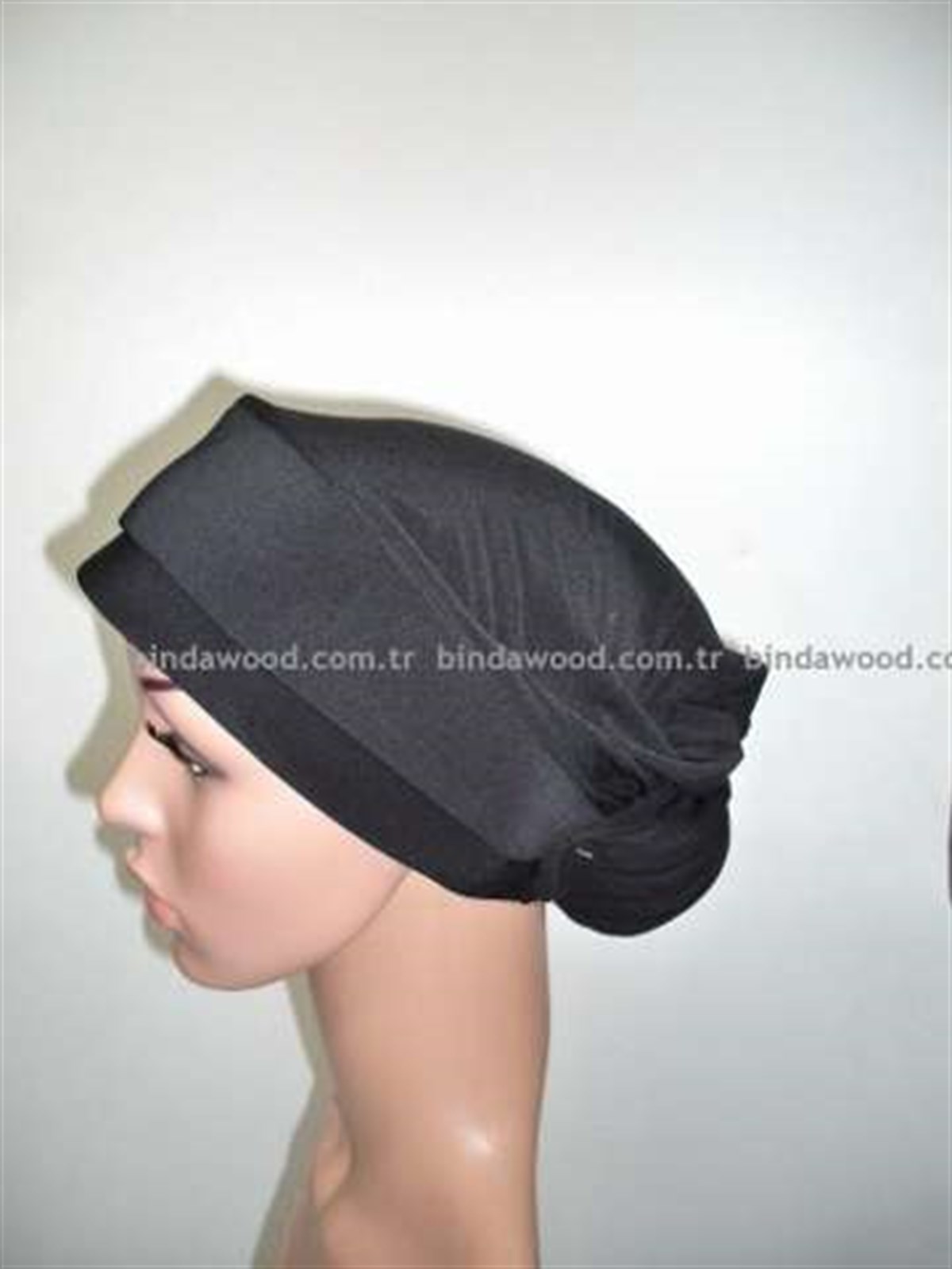Hazır Türban Topuzlu Düz