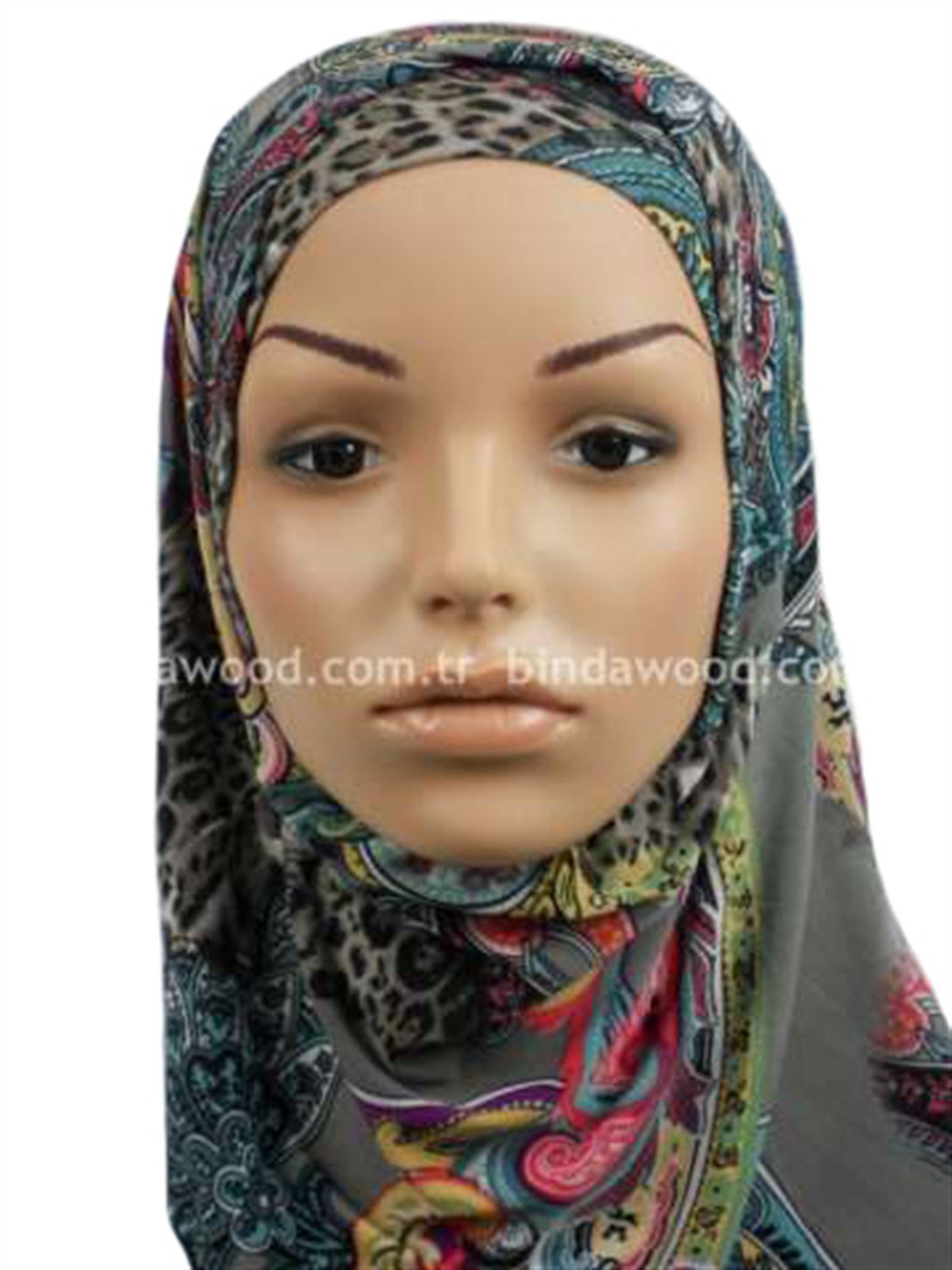 Karışık Desenli Pratik Eşarp