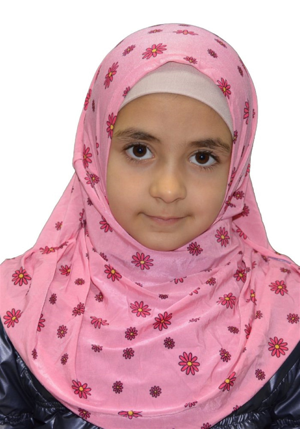 Kırmızı Papatya Çocuk Pratik Eşarp