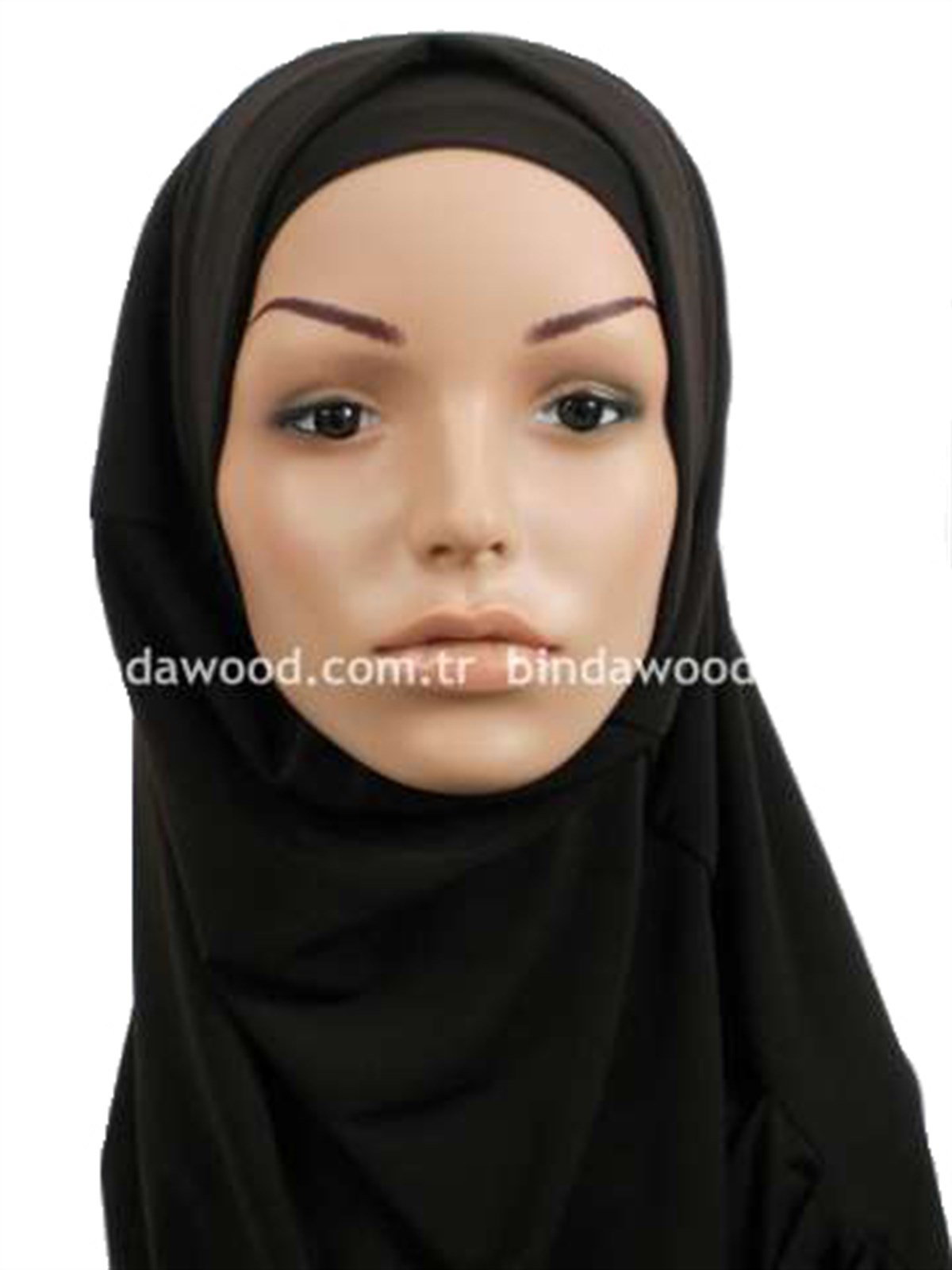 Koyu Kahve Pratik Eşarp