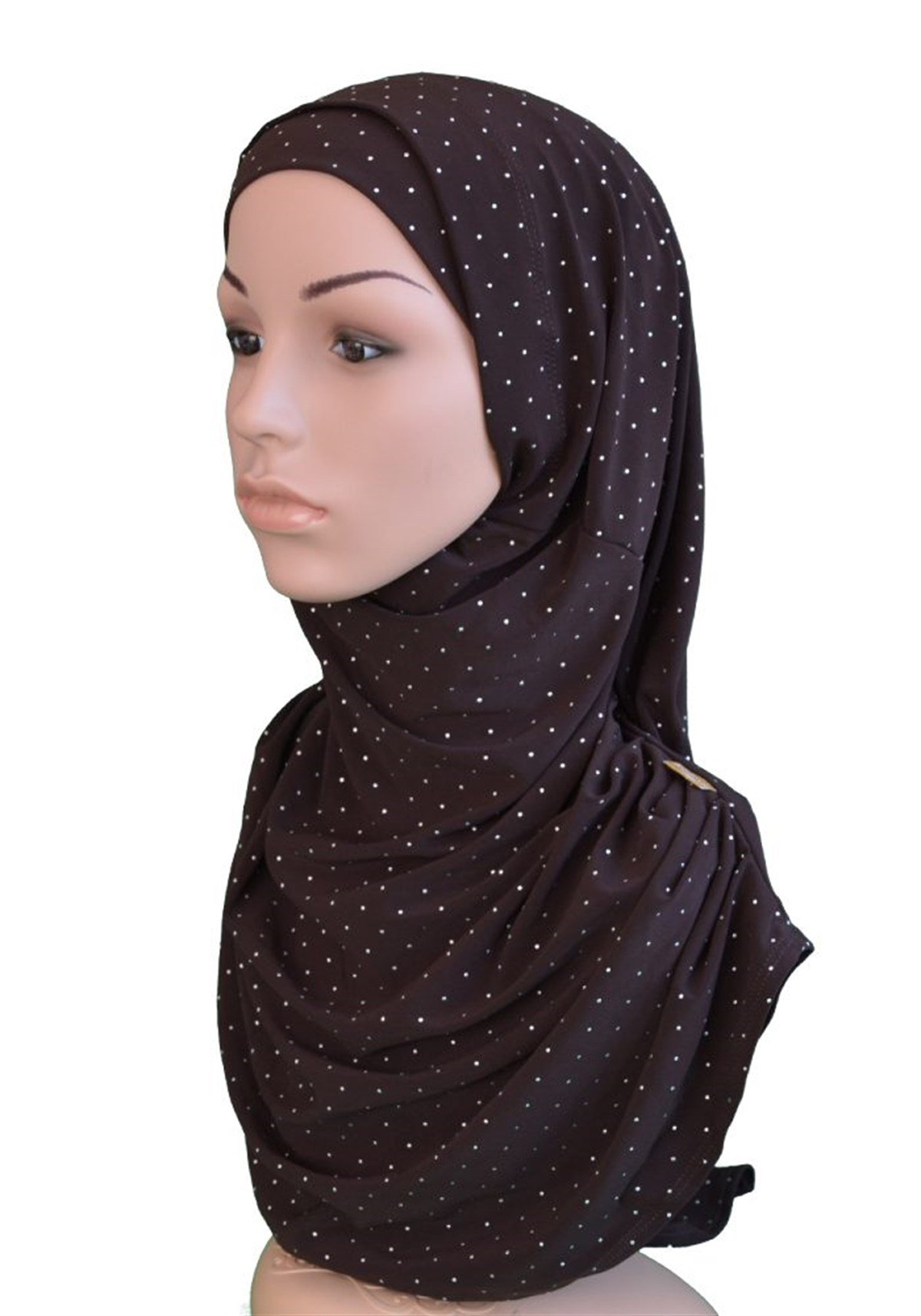 Koyu Kestane Pratik Eşarp