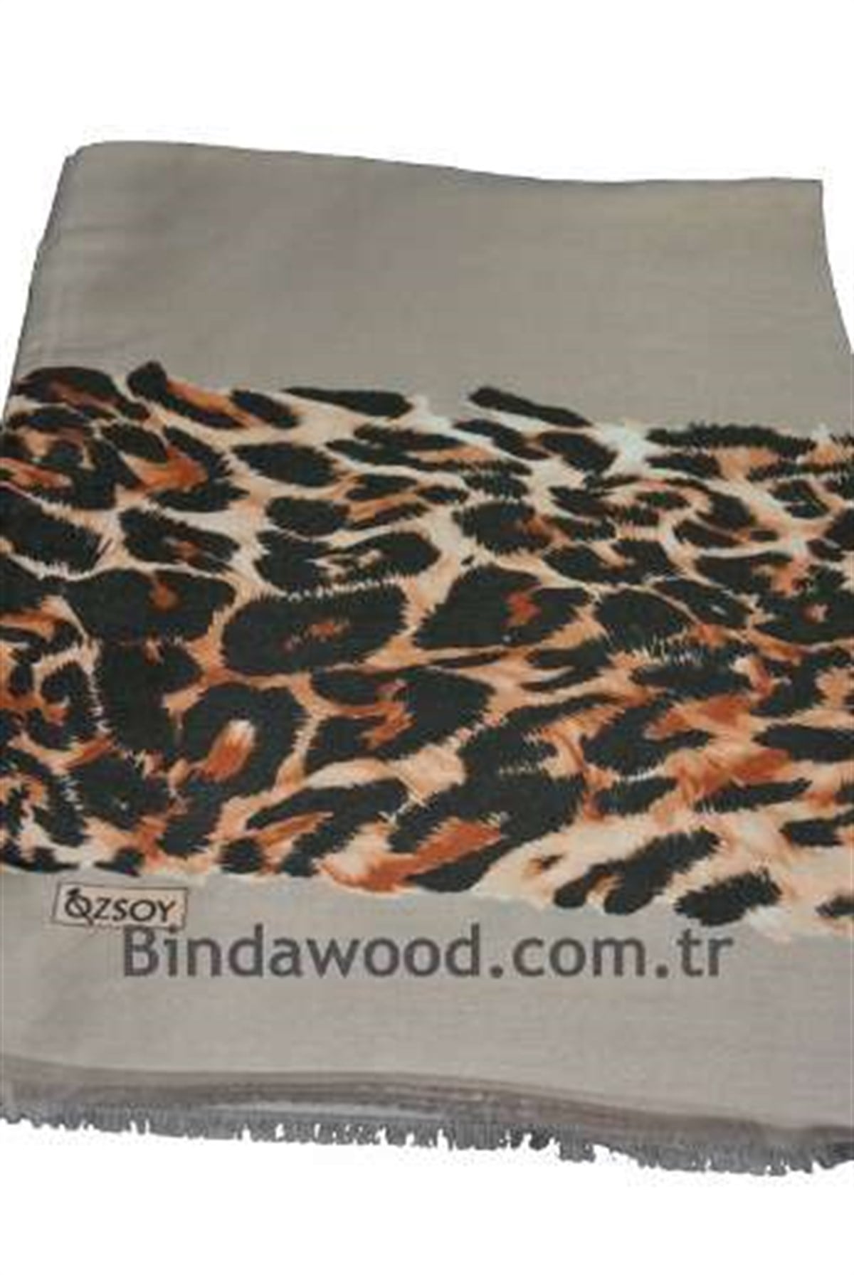 Leopar Bej Renkli Tesettür Şal