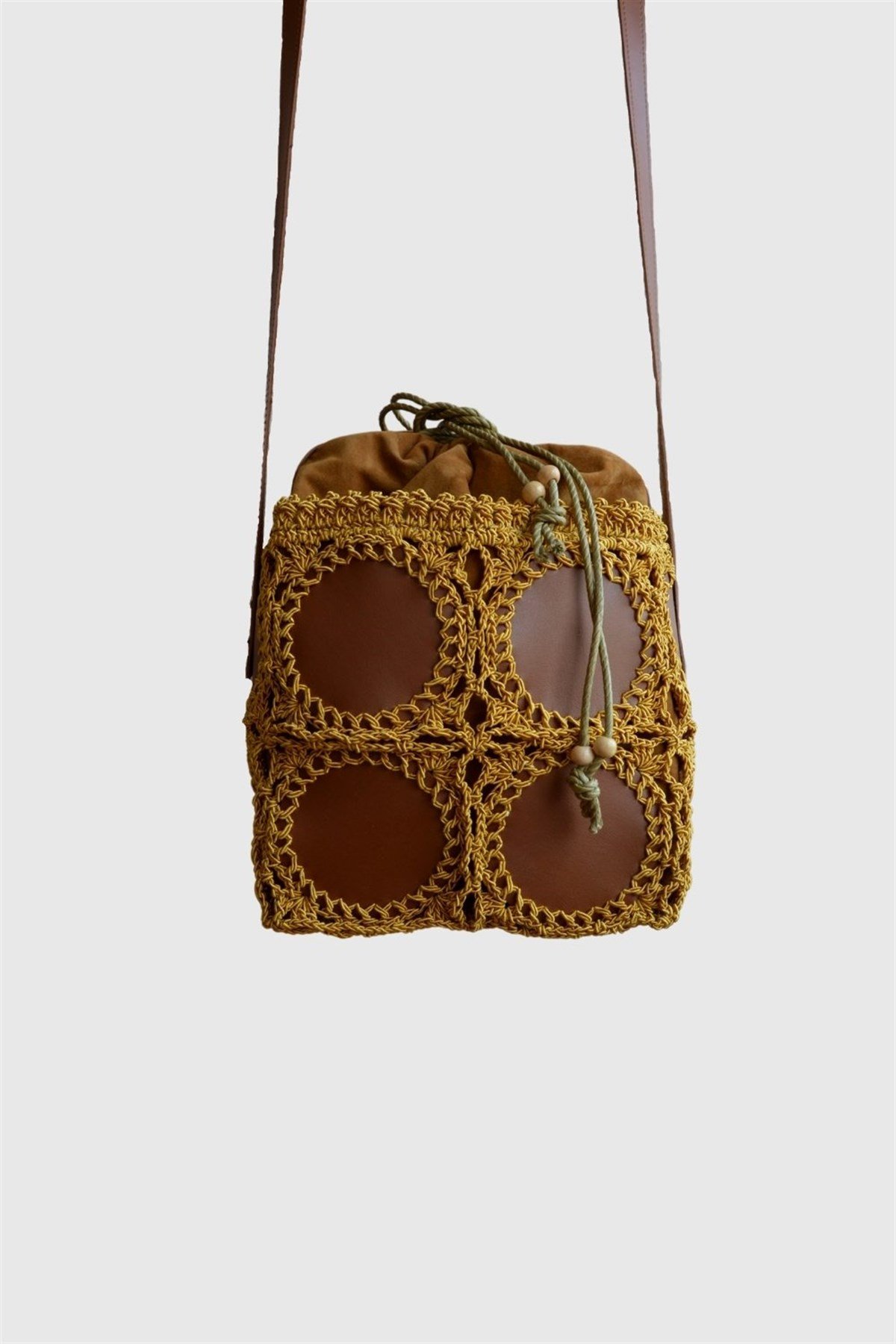 Marron Bucket Çanta