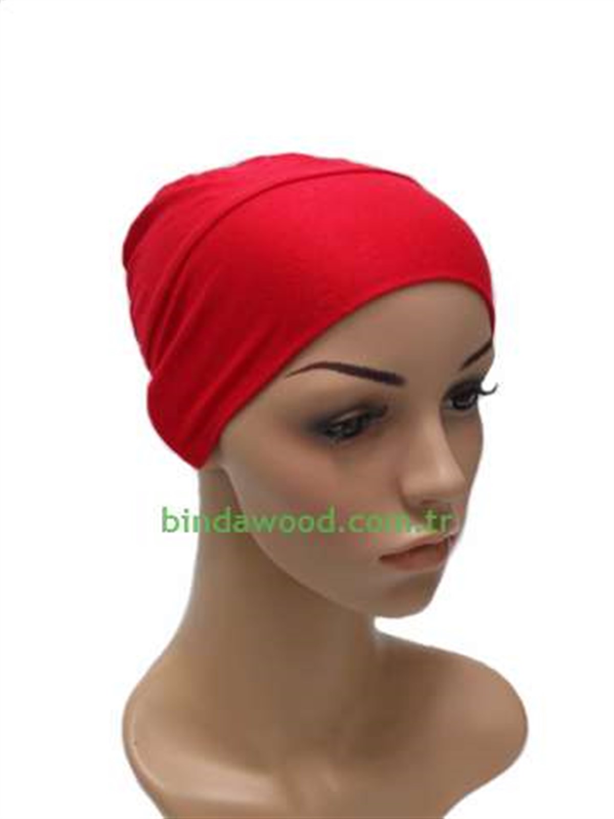Mercan Kırmızı Tesettür Bone